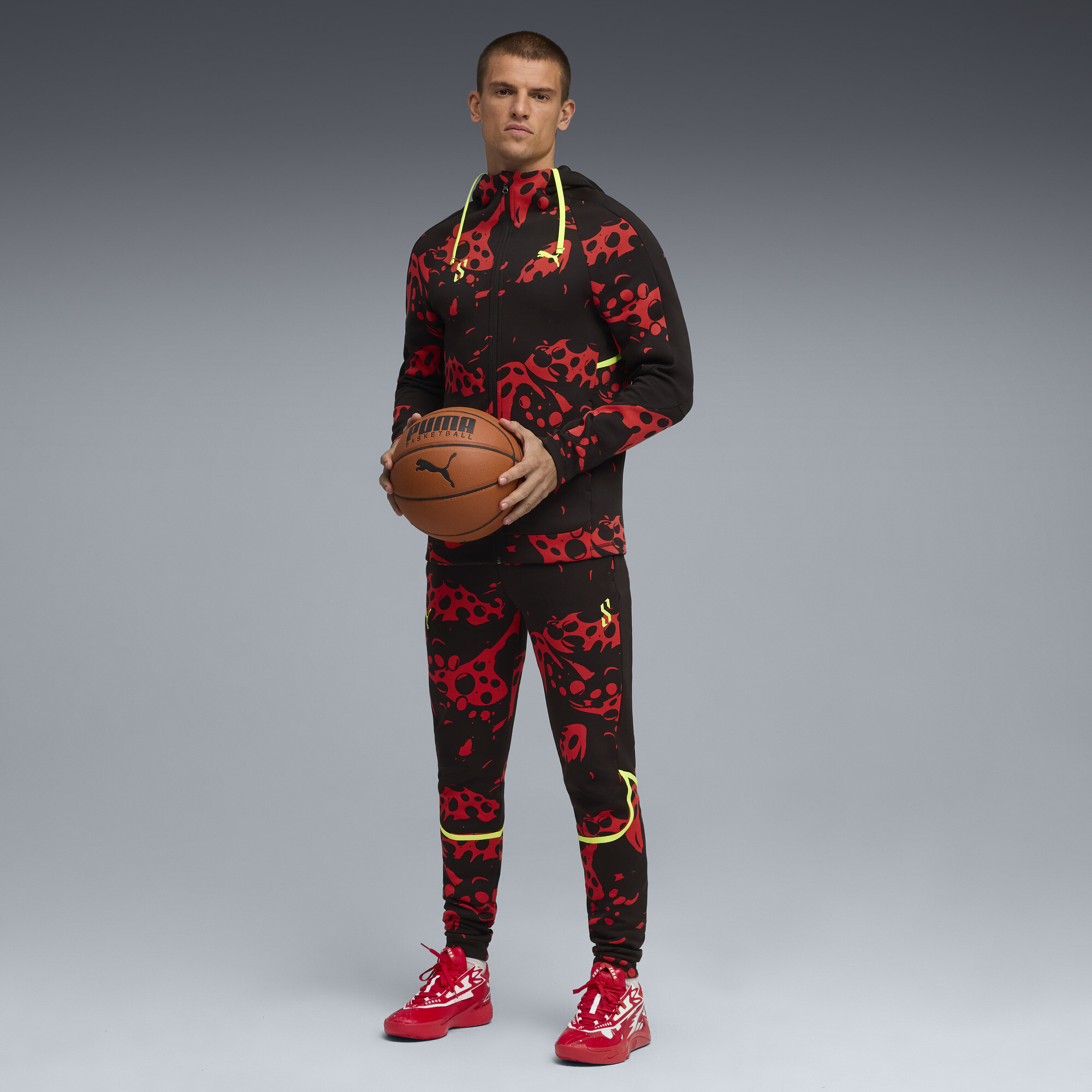 PUMA Scoot Lab Evostripe Cross broek voor Heren, Zwart/Rood, Maat 3XL thumbnail 4