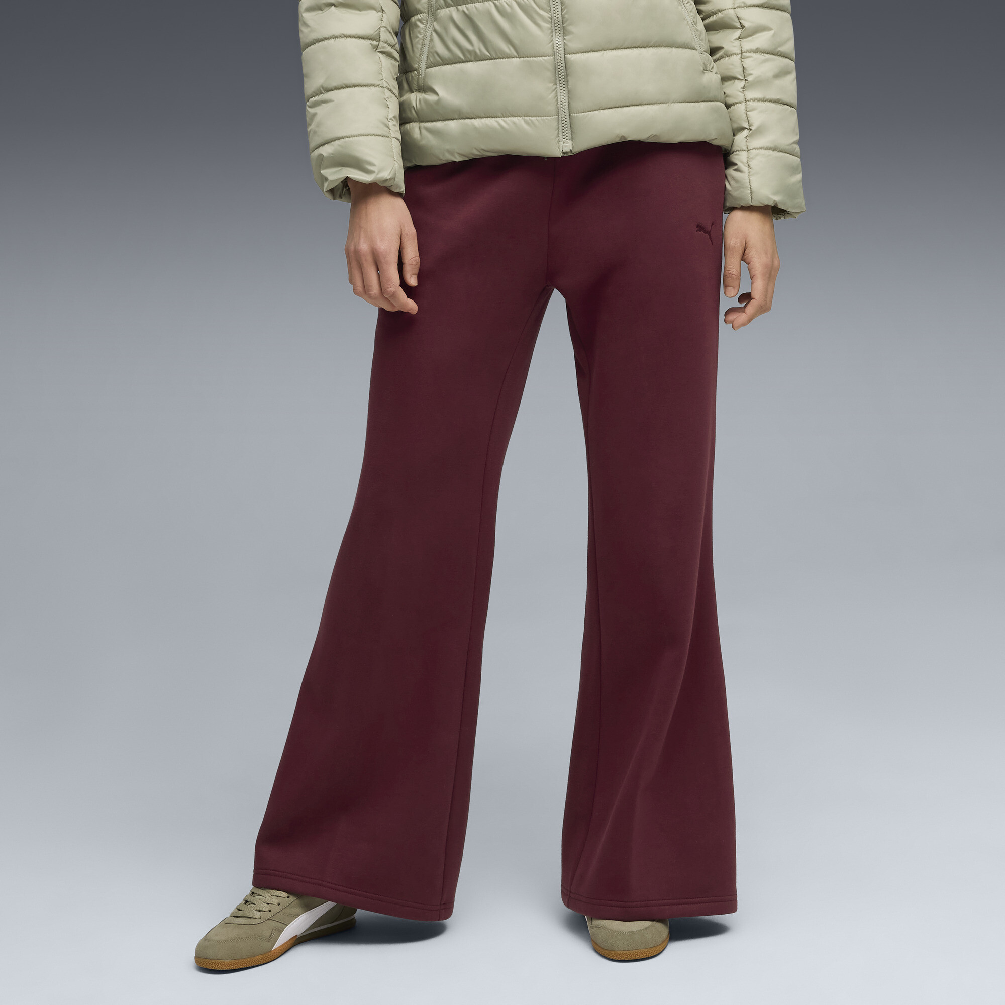 PUMA Her Women's Fleece Sweatpants in Red, Size L