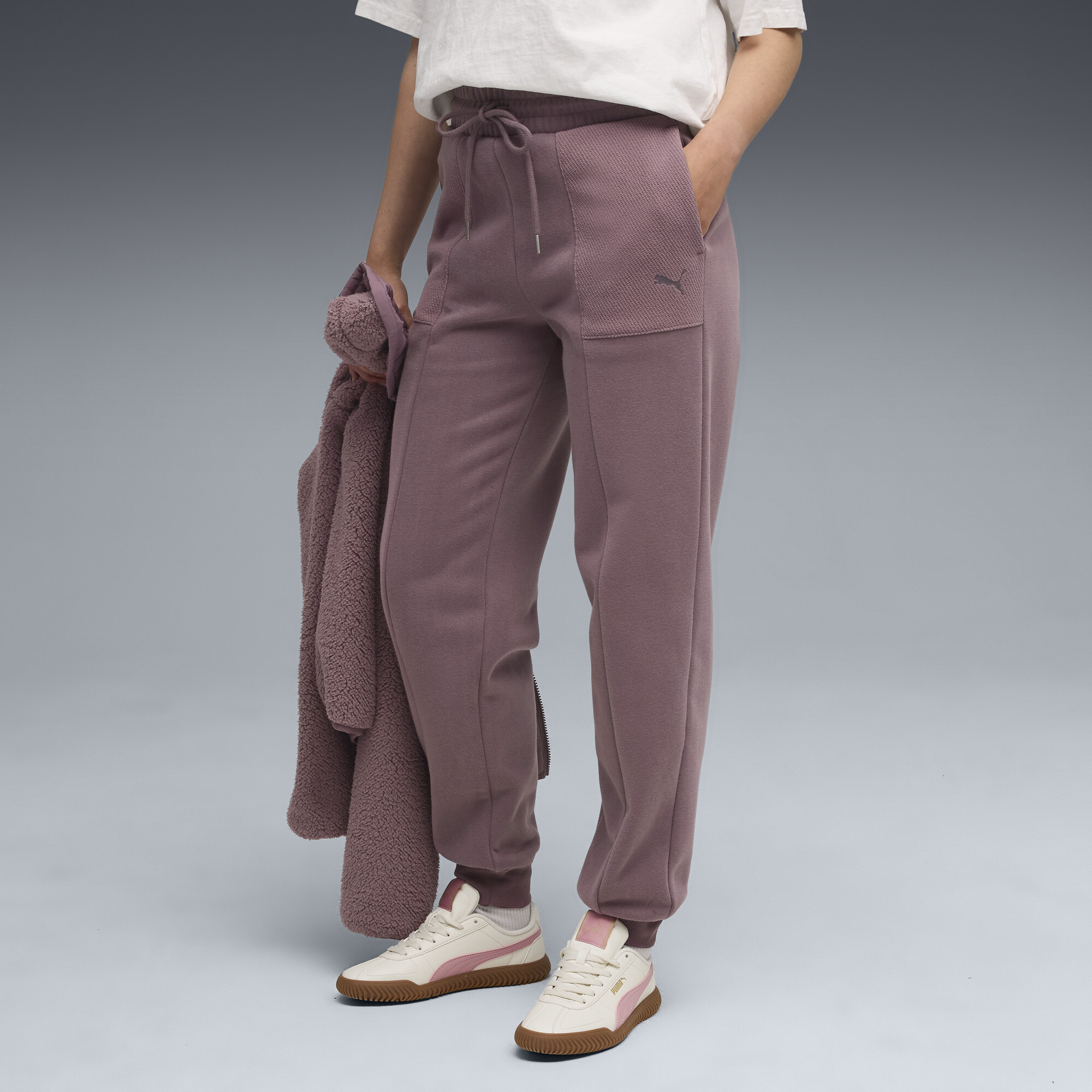 Puma Her High-waist Sweatpants Women In Pink