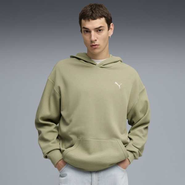 PUMA Class Relaxed Hoodie Men, Lux Army, large-ZAF