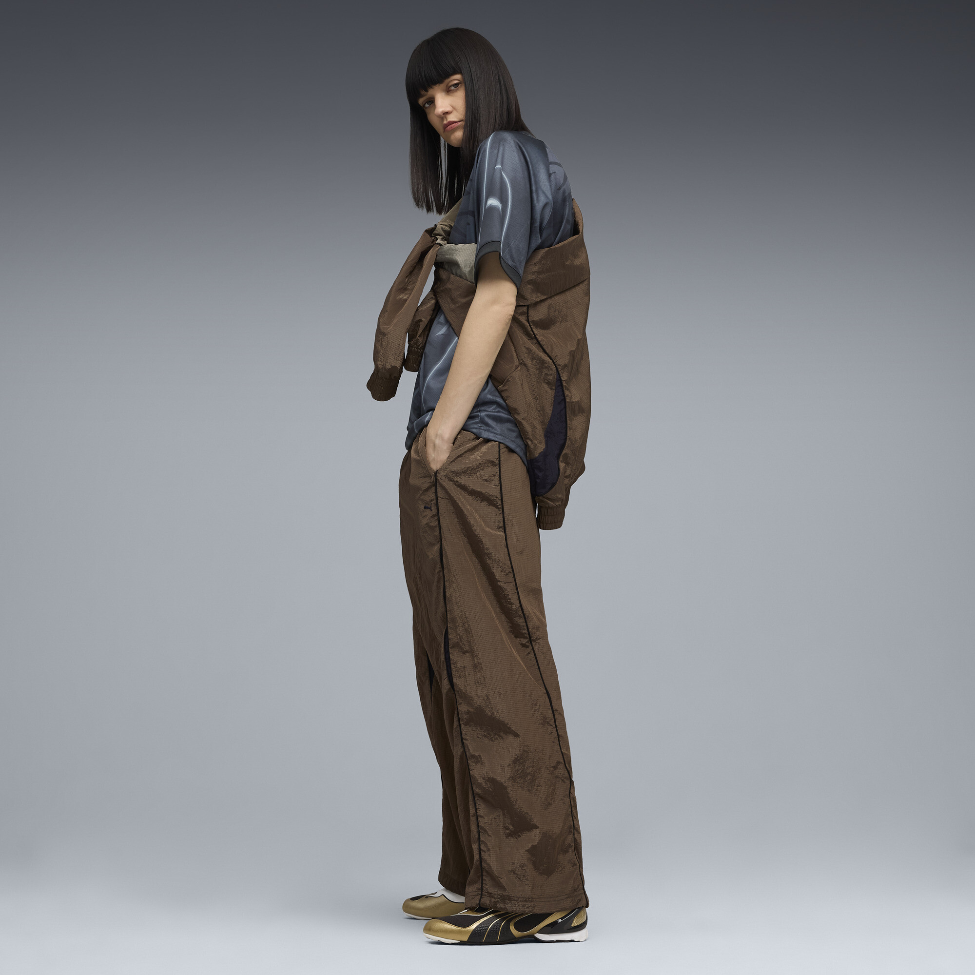 PUMA CLRT Ripstop broek, Brons, Maat L thumbnail 6