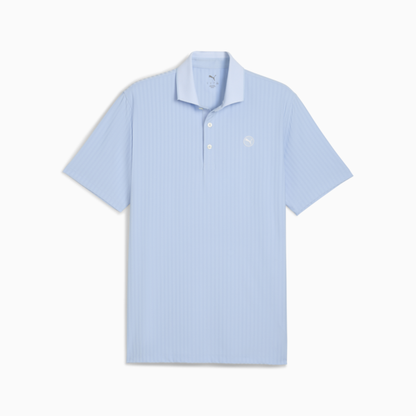 MATTR Stripe Jacquard Golf Polo Men, Haute Tropic, large-ZAF