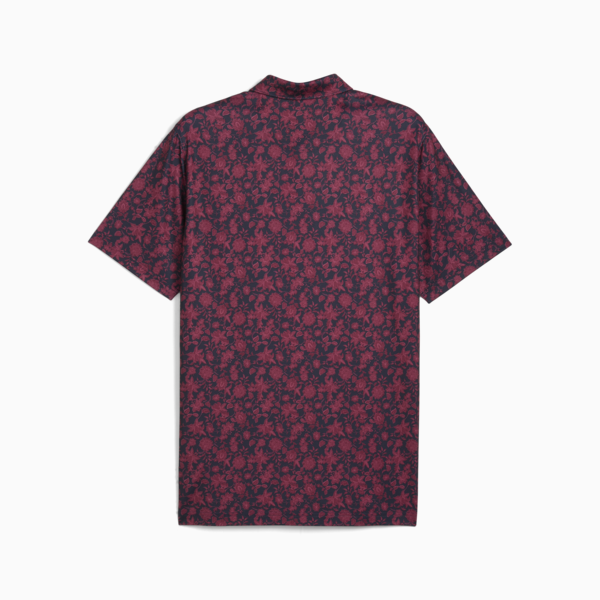 CLOUDSPUN Carmela Floral Golf Polo Men, Deep Navy-Ruby Shimmer, large-ZAF