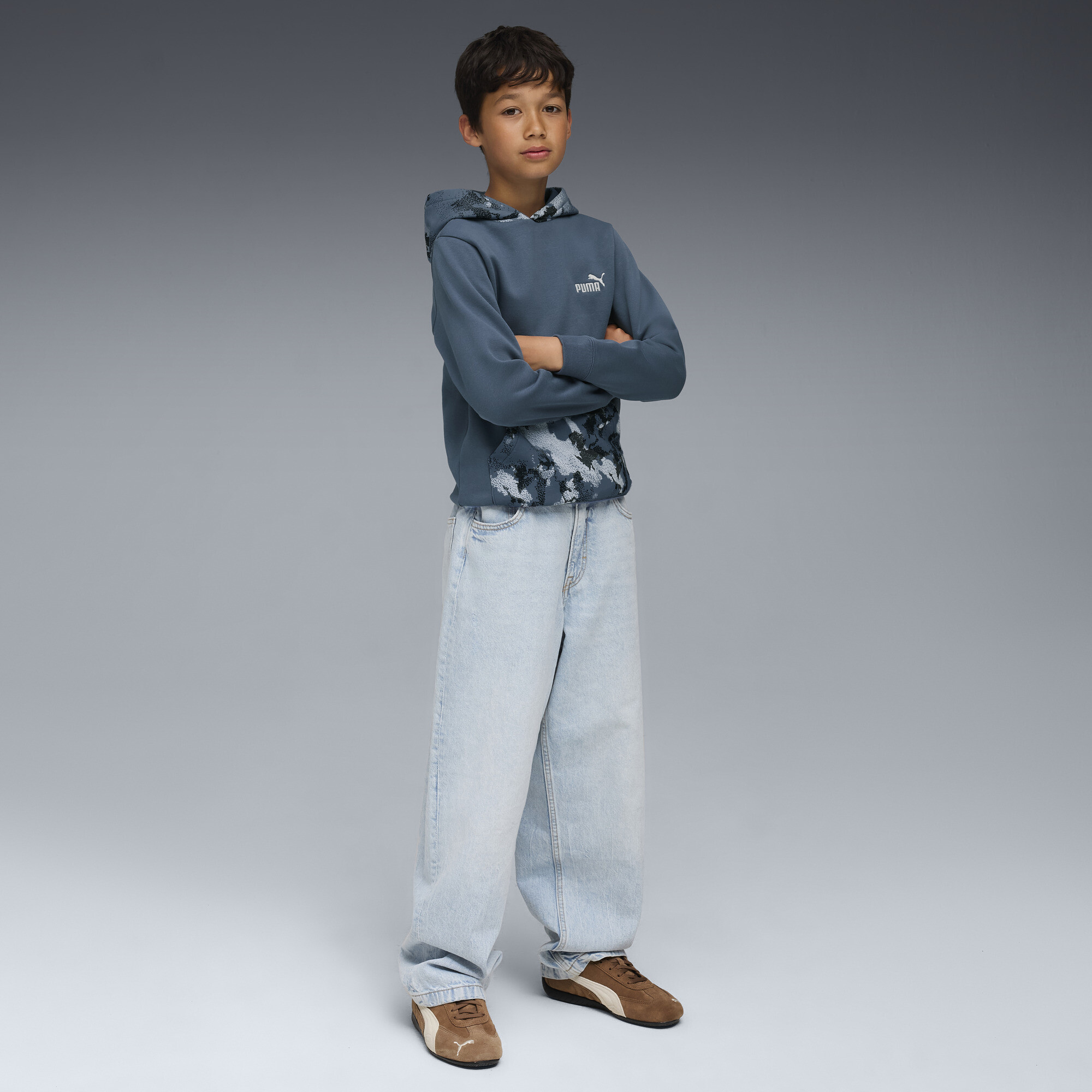 PUMA Essentials camouflagehoodie voor Heren, Maat 11-12Y thumbnail 2