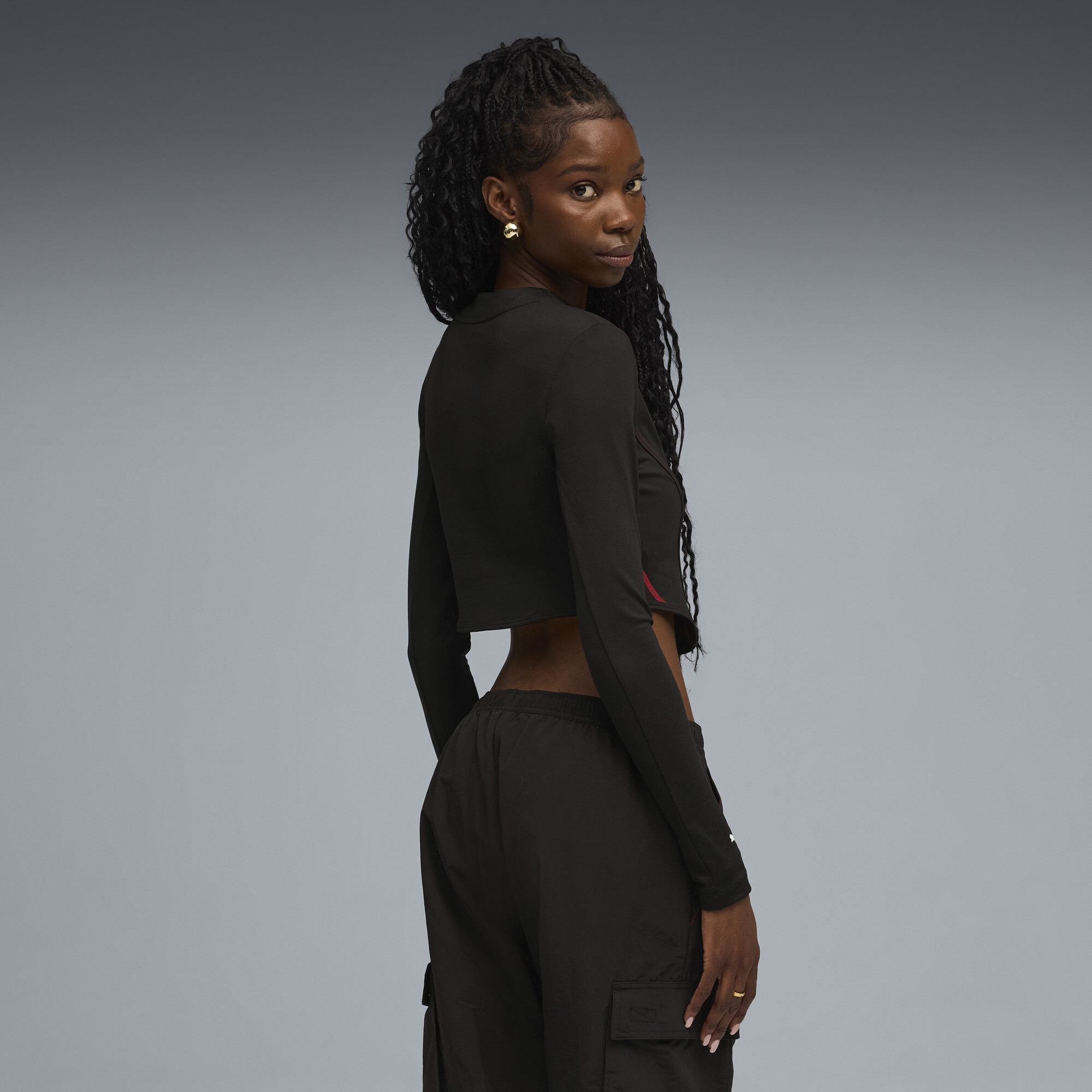 PUMA F1Â® Lifestyle Racing korsettop voor Dames, Zwart, Maat XS thumbnail 5