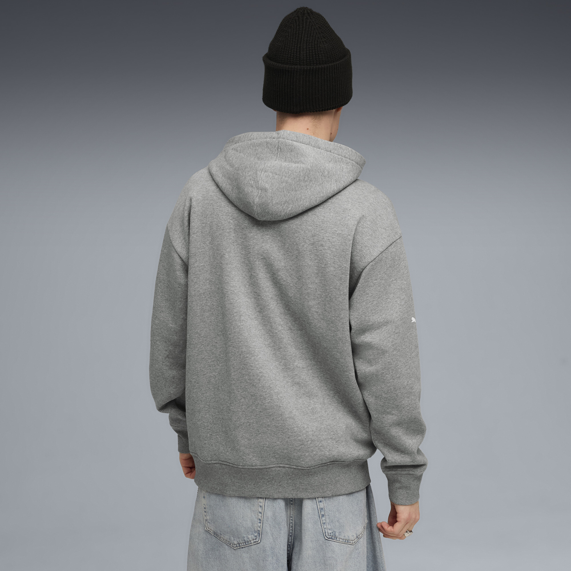 PUMA BMW M Motorsport Essentials fleece hoodie voor Heren, Grijs, Maat S thumbnail 3