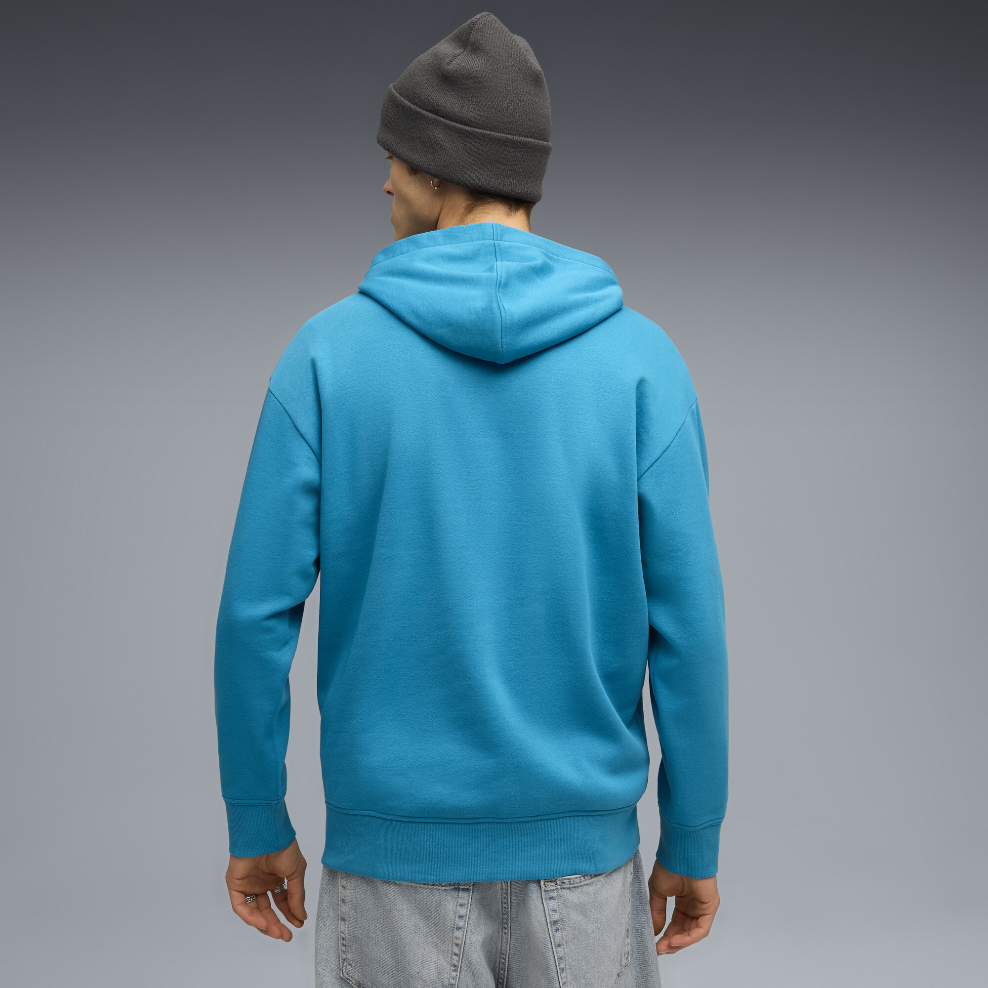 PUMA BMW M Motorsport Essentials fleece hoodie voor Heren, Blauw thumbnail 3