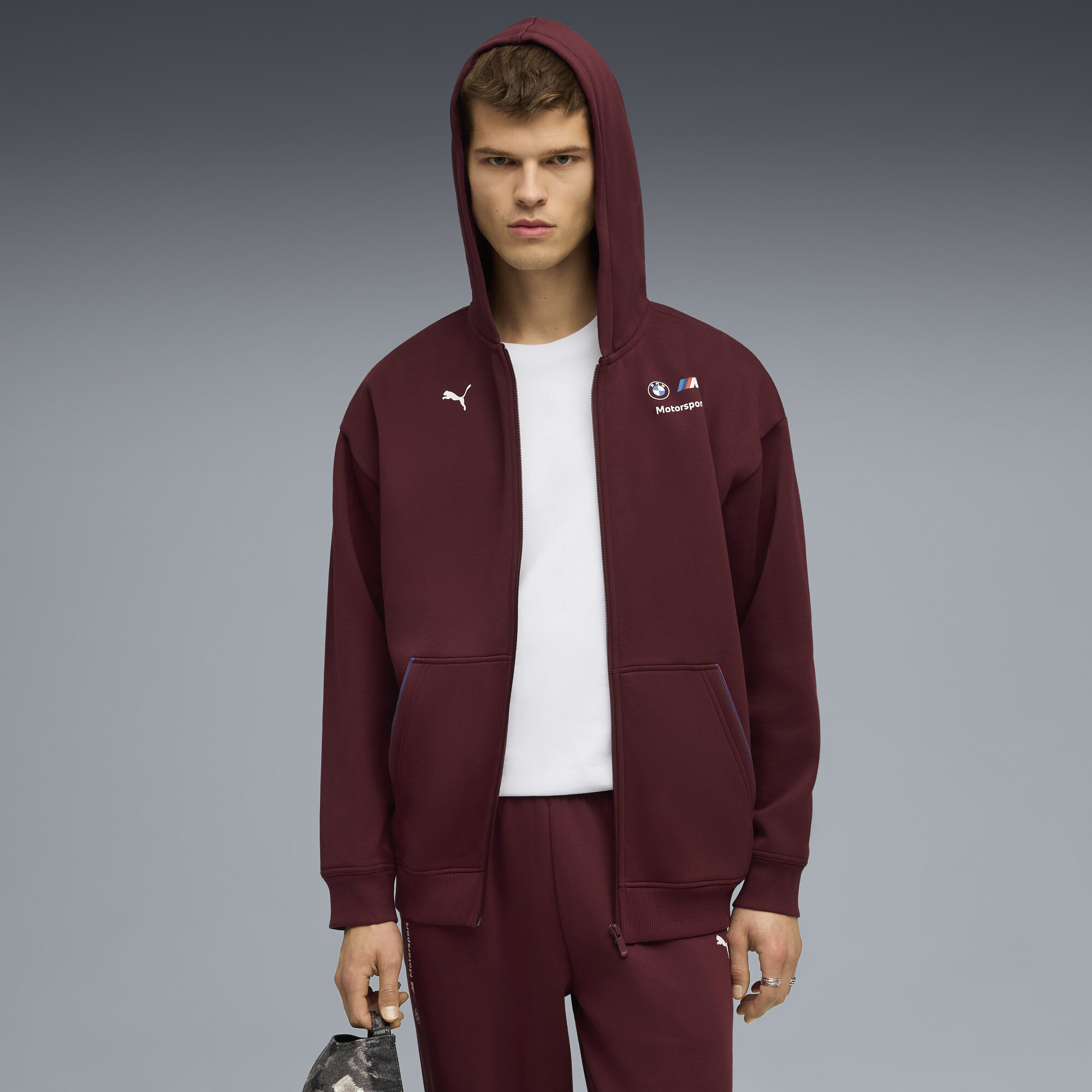 PUMA BMW M Motorsport Essentials jack met volledige rits voor Heren, Maat XL thumbnail 4