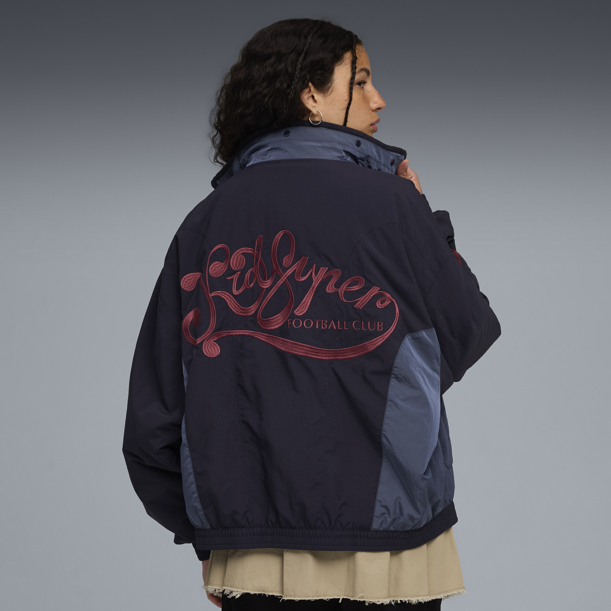 PUMA x KIDSUPER lichtgewicht gewatteerde jas uniseks, Blauw, Maat M thumbnail 5