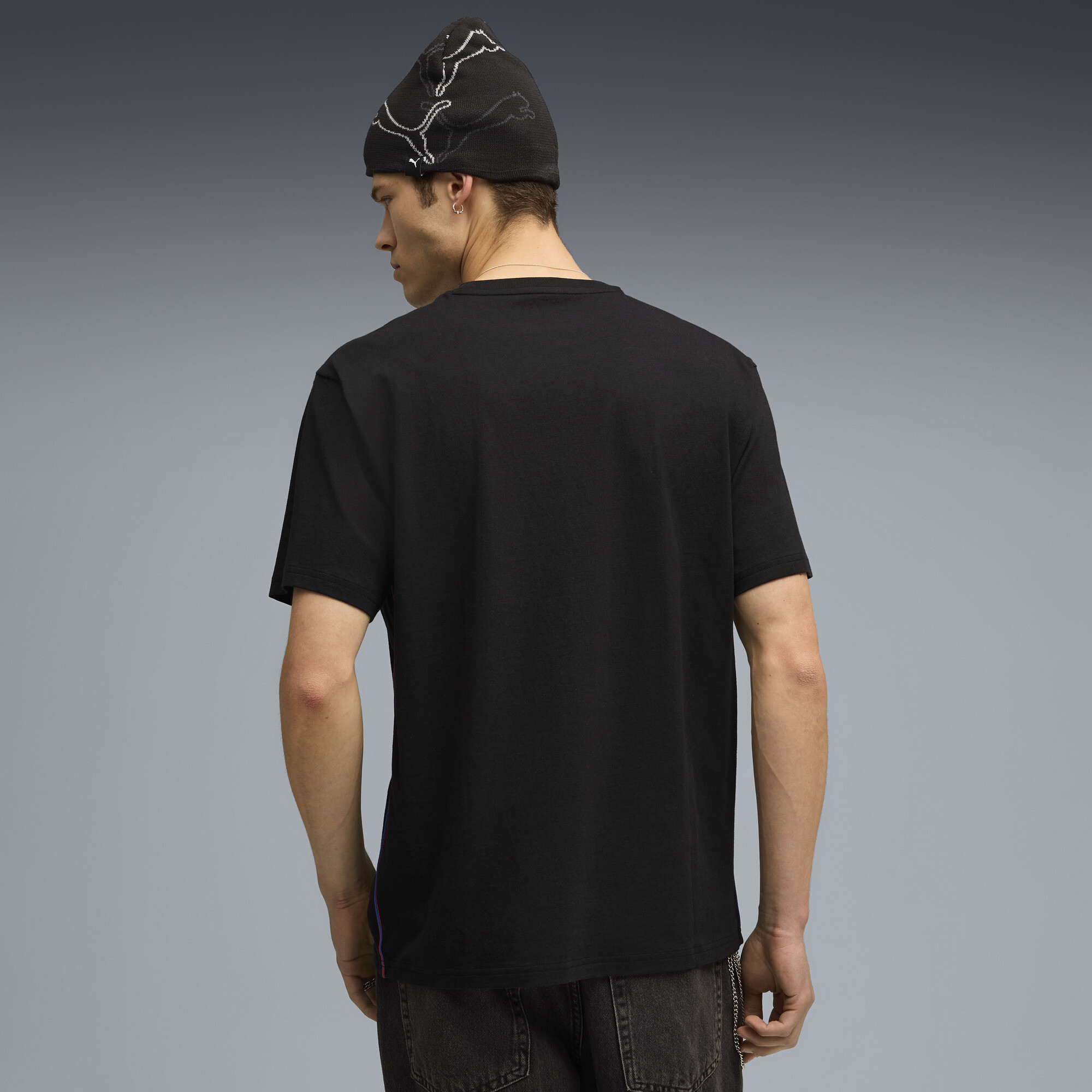 PUMA BMW M Motorsport Essentials T-shirt met logo voor Heren, Zwart thumbnail 5