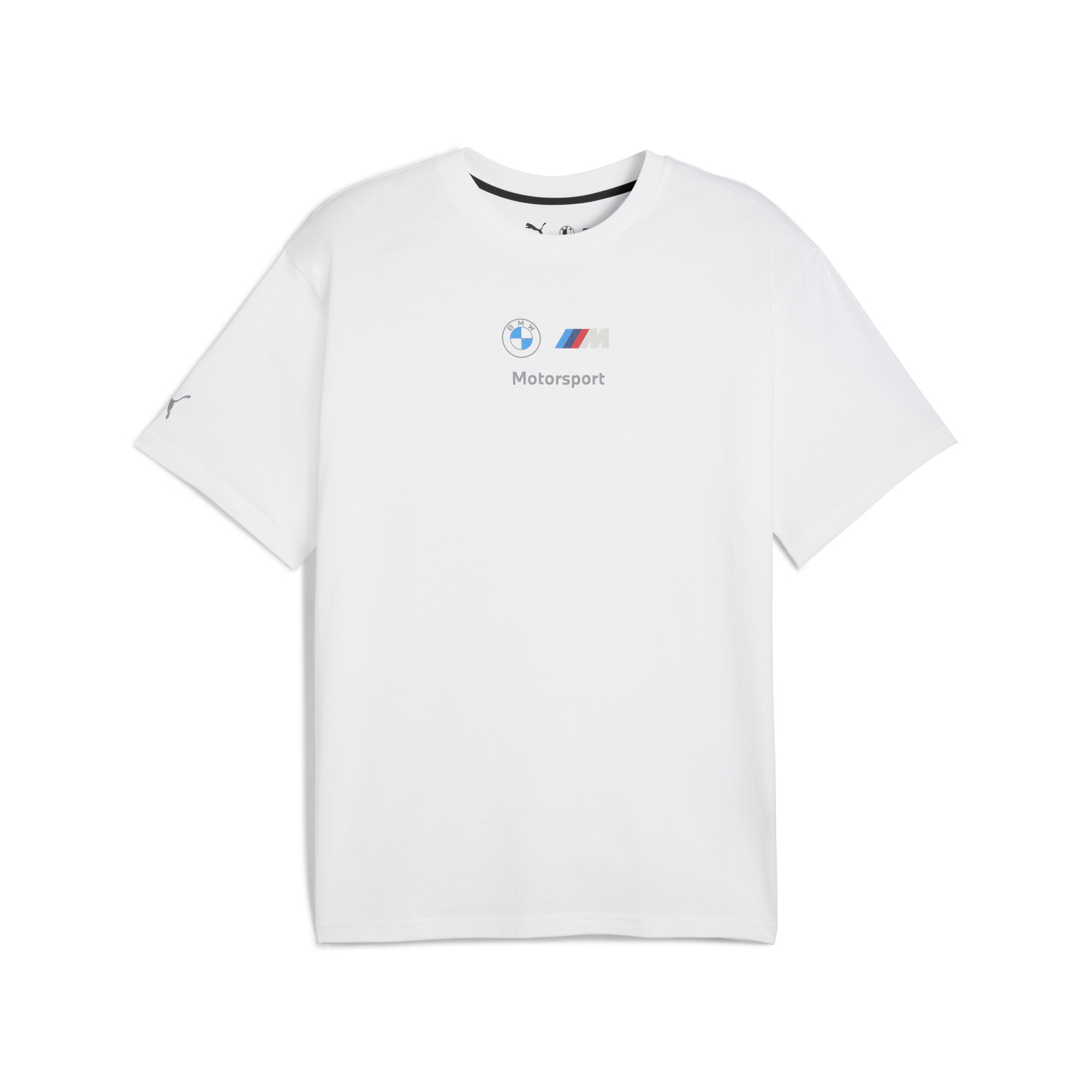 PUMA BMW M Motorsport Essentials T-shirt met logo voor Heren, Wit thumbnail 3