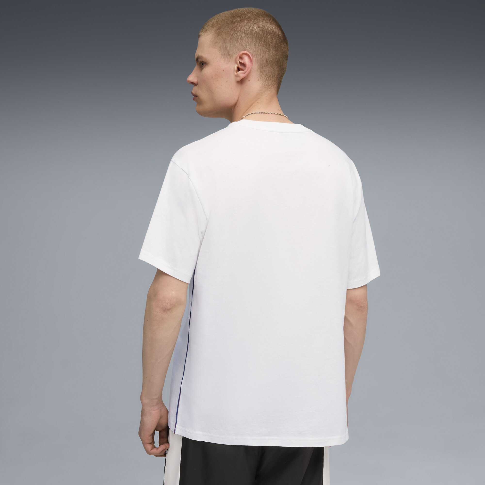 PUMA BMW M Motorsport Essentials T-shirt met logo voor Heren, Wit thumbnail 5