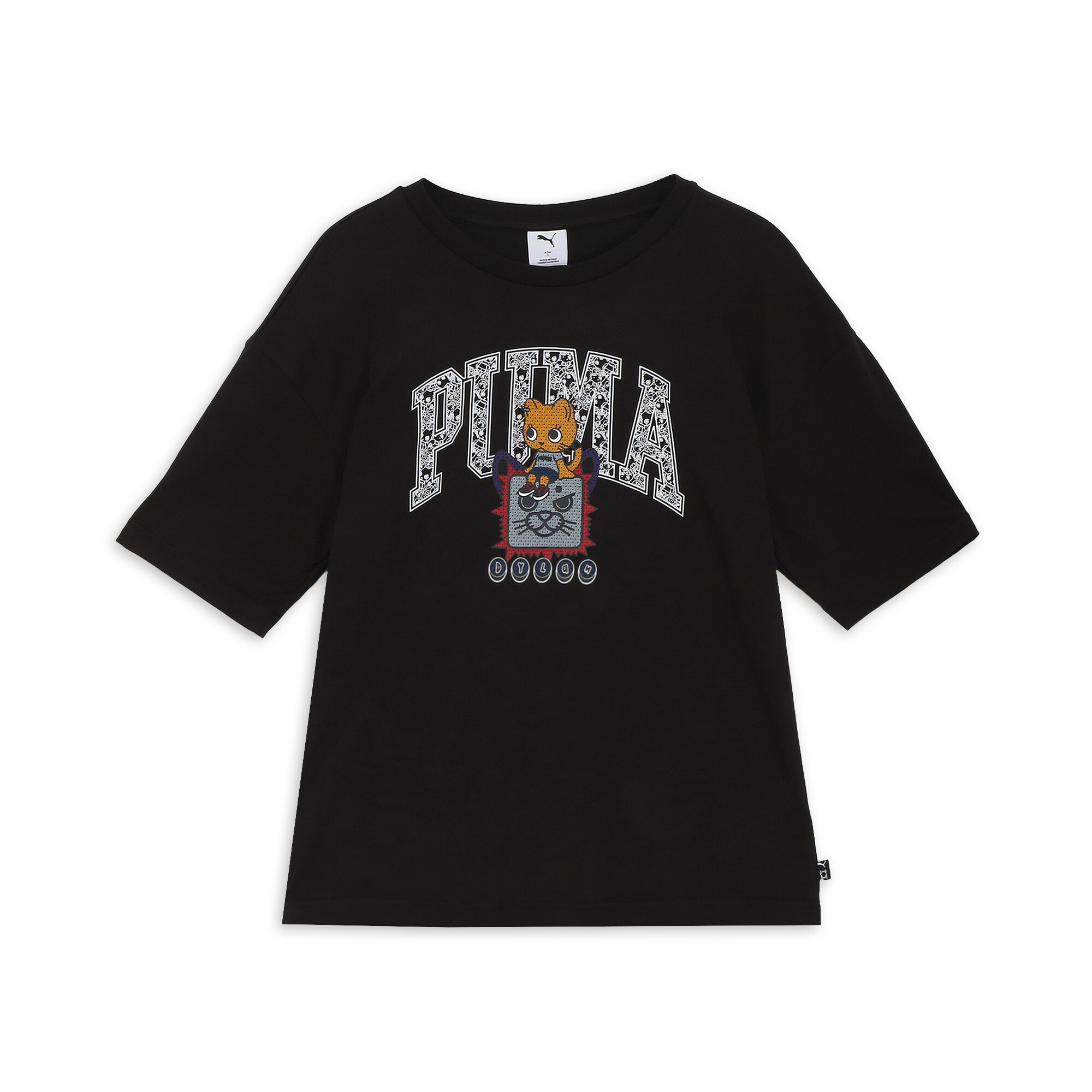商品情報NEKO-san x DYLAN コレクションよりグラフィックTシャツが登場。日本生まれ、PUMA育ちのNEKO-SANが、アメリカ生まれ、PUMA HOOPSの人気者"DYLAN&