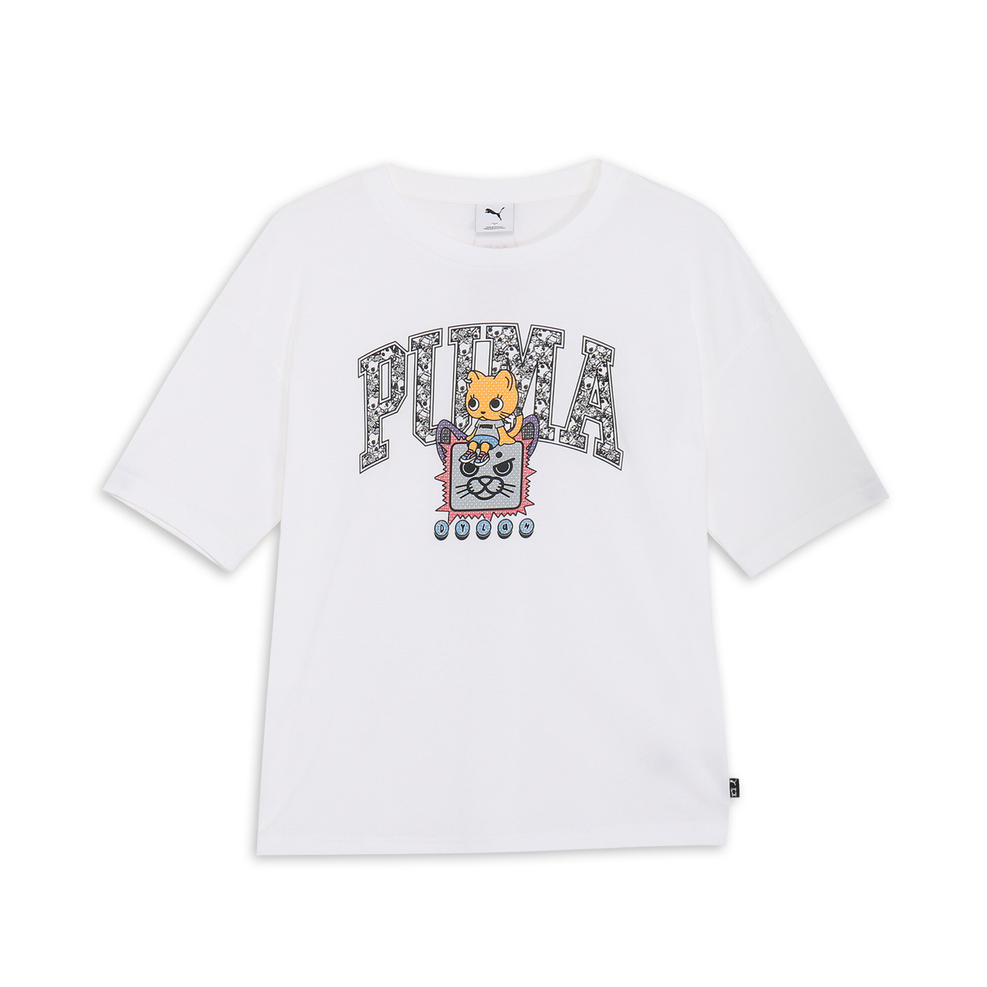 商品情報NEKO-san x DYLAN コレクションよりグラフィックTシャツが登場。日本生まれ、PUMA育ちのNEKO-SANが、アメリカ生まれ、PUMA HOOPSの人気者"DYLAN&