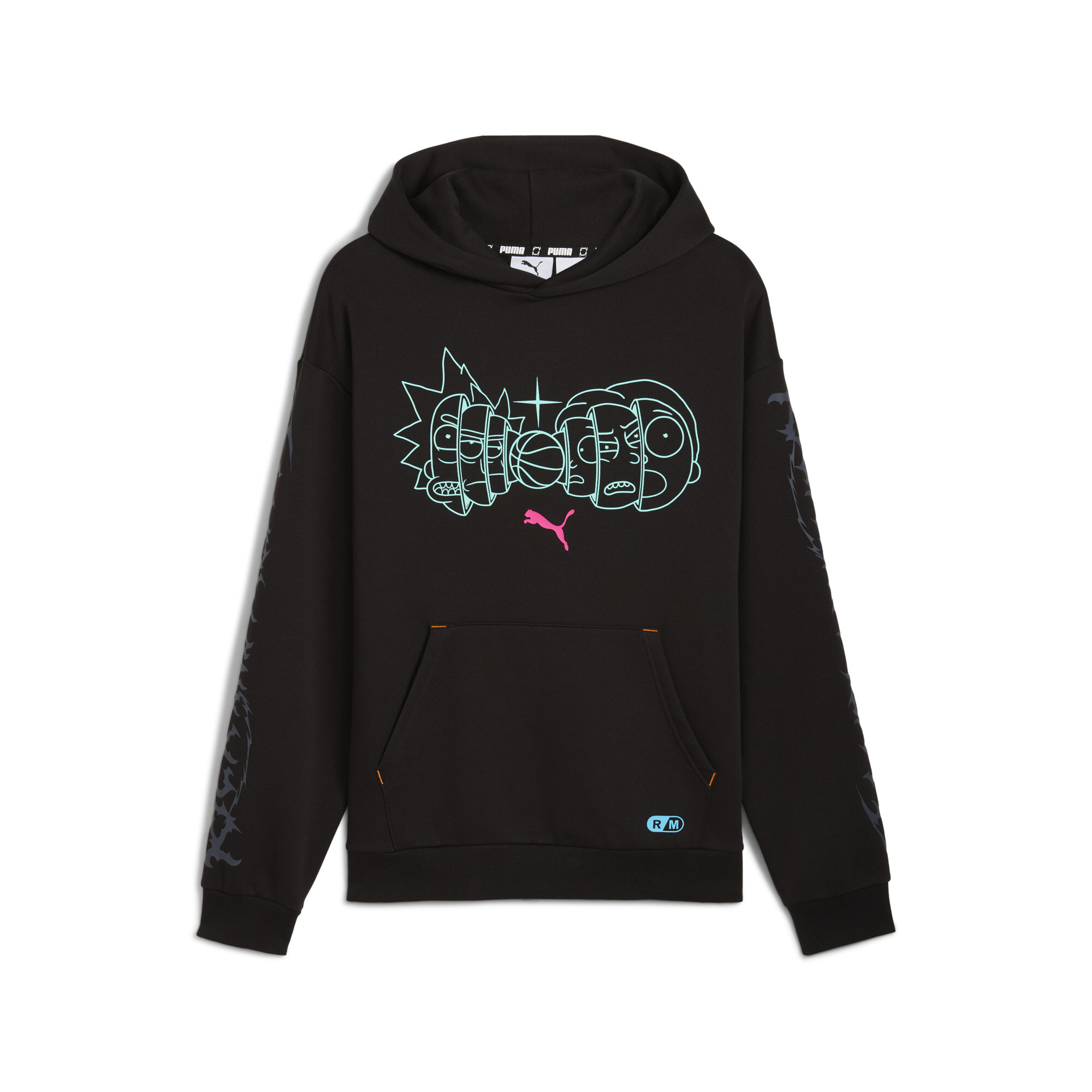 PUMA x RICK AND MORTY hoodie voor Heren, Zwart, Maat 4XL