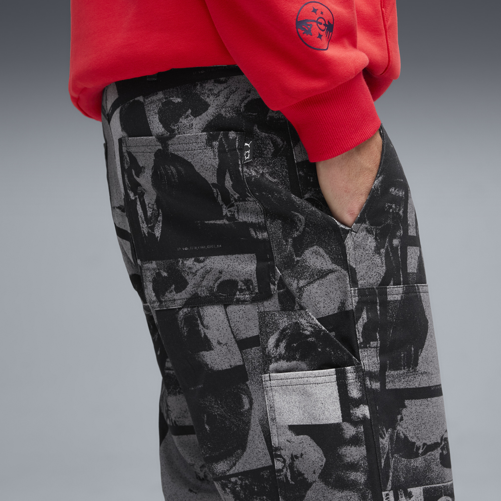 PUMA x E.T. Basketbalbroek voor Heren, Zwart, Maat S thumbnail 7