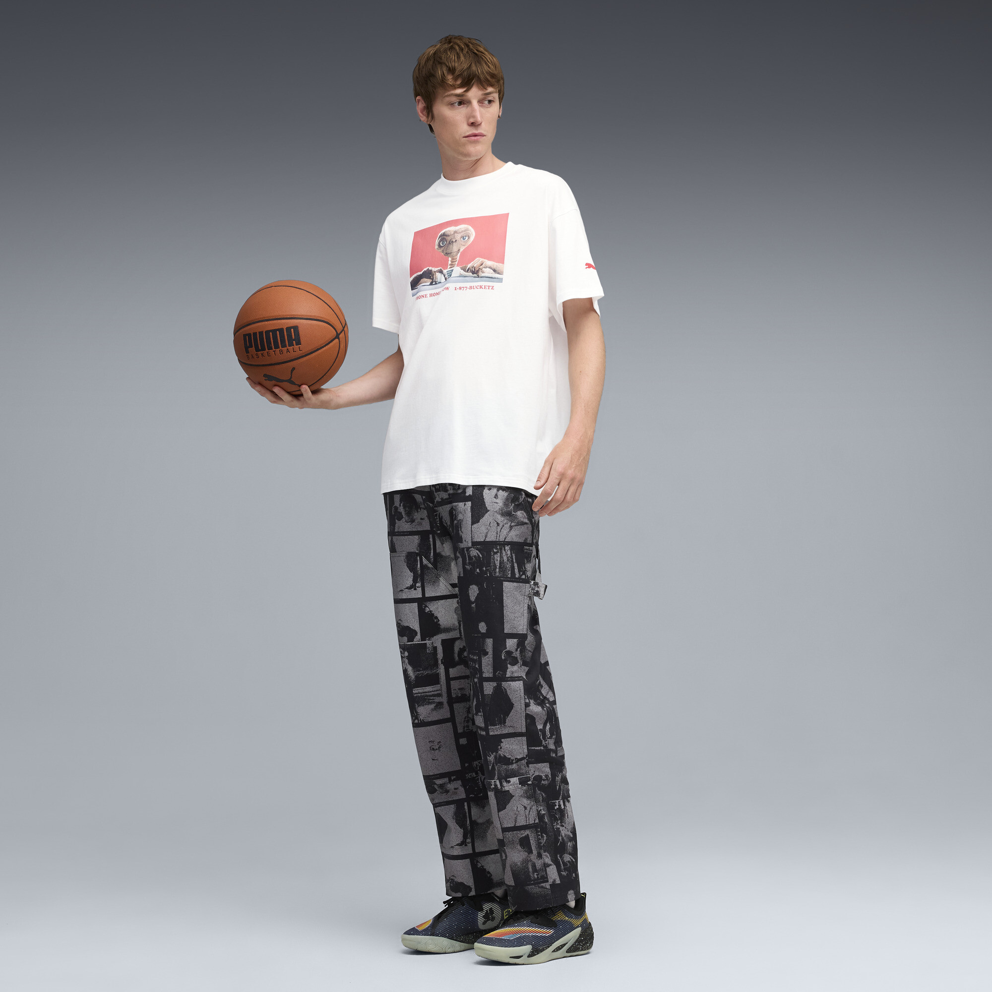 PUMA x E.T. I basketbalshirt voor Heren, Wit, Maat 4XL thumbnail 6