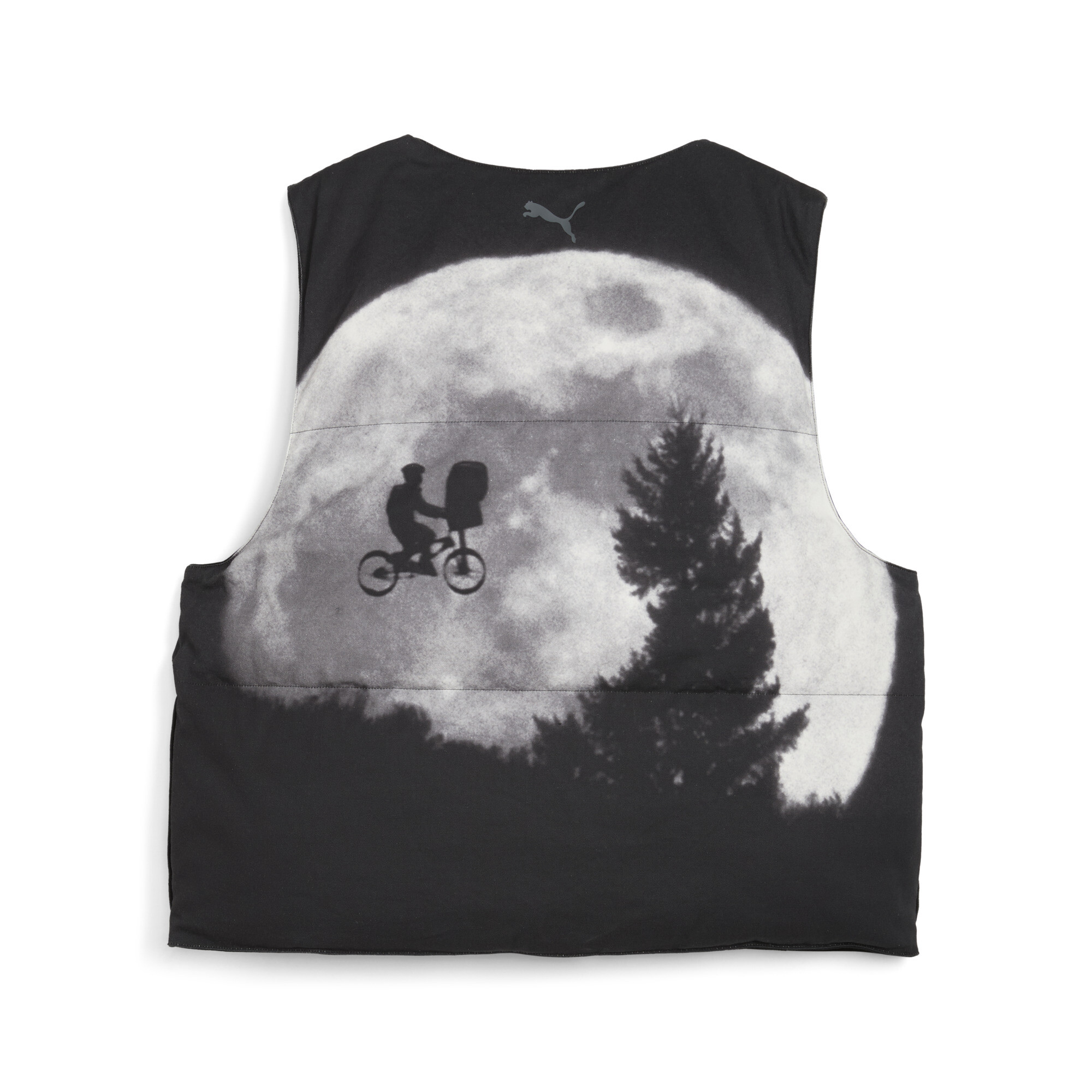PUMA x E.T. Basketball omkeerbare bodywarmer voor Heren, Zwart, Maat XL thumbnail 2