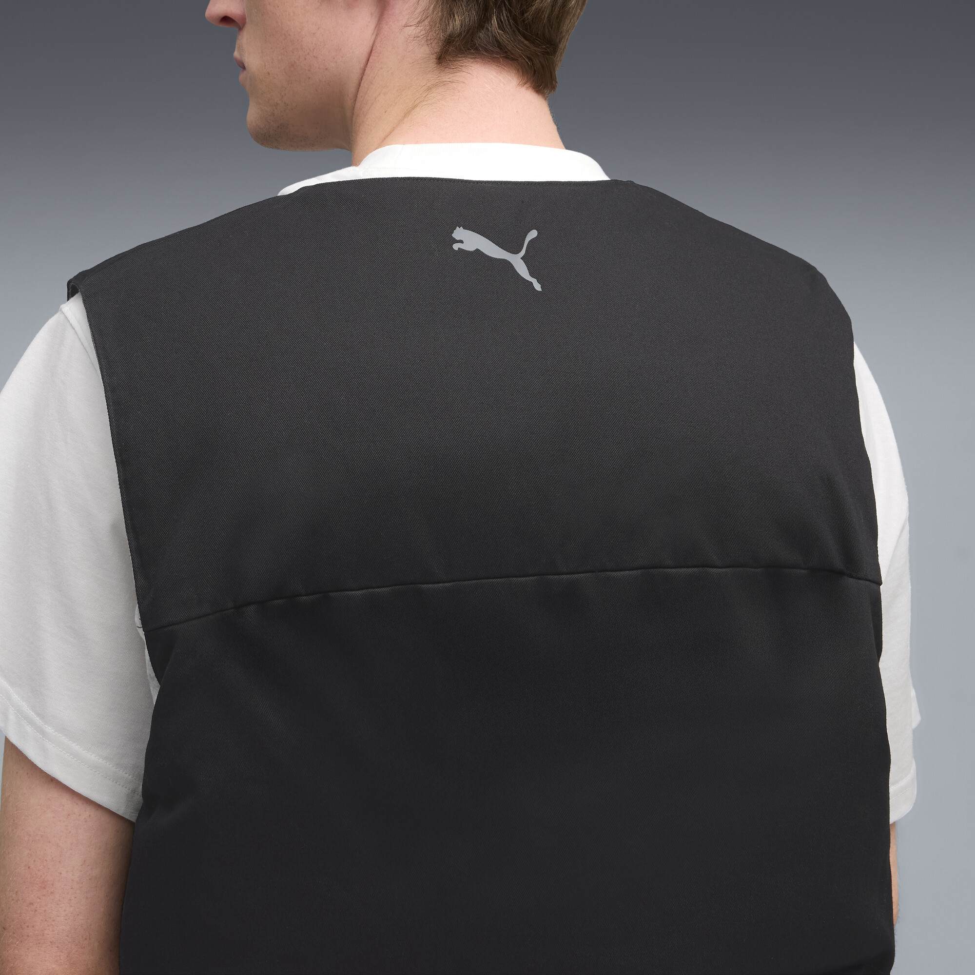 PUMA x E.T. Basketball omkeerbare bodywarmer voor Heren, Zwart, Maat XL thumbnail 7