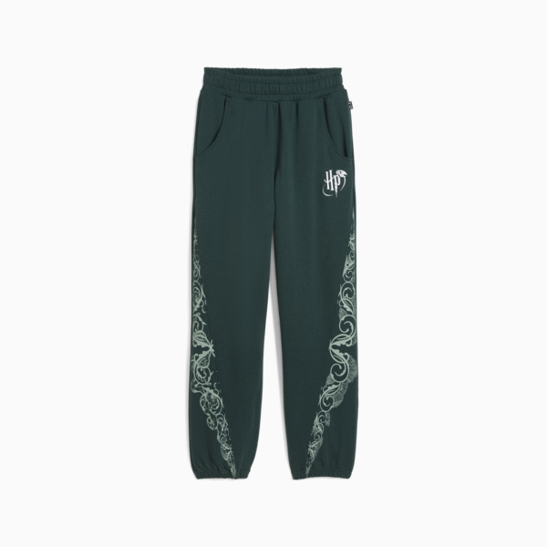 PUMA HOOPS x HARRY POTTER™ Sweatpants Women, Green Terrain-heather, large-MEX