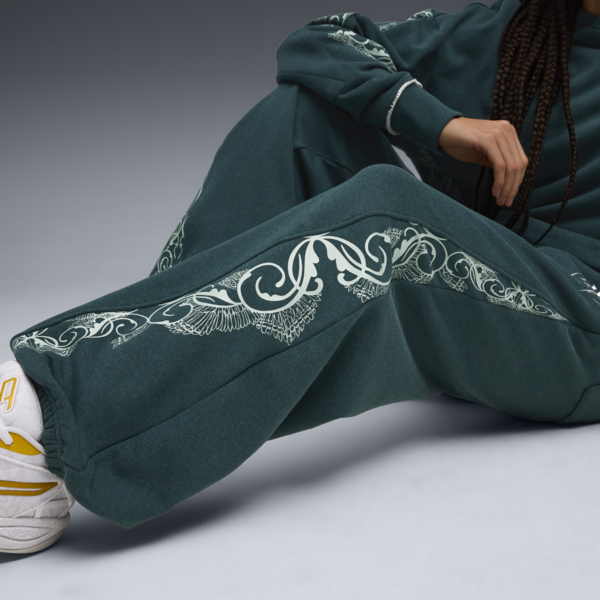 PUMA HOOPS x HARRY POTTER™ Sweatpants Women, Green Terrain-heather, large-MEX