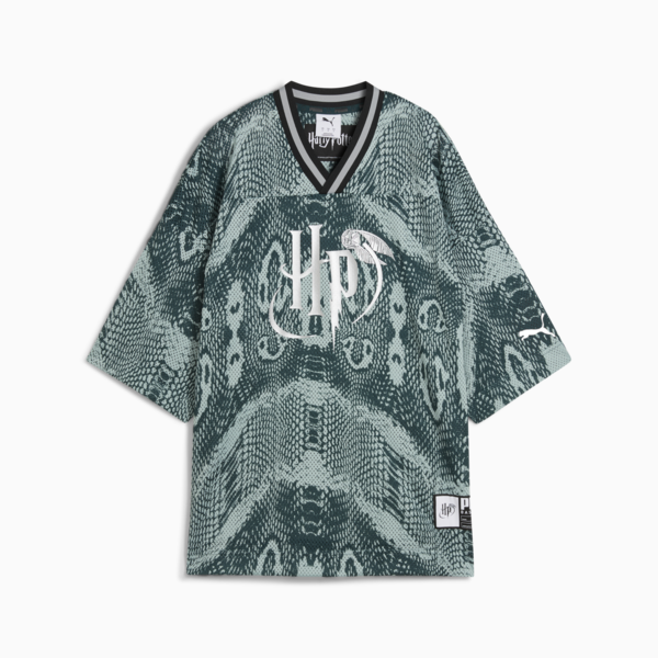 PUMA HOOPS x HARRY POTTER™ Jersey Women, Green Terrain-AOP, large-MEX