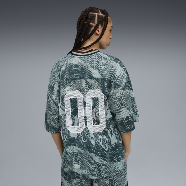 PUMA HOOPS x HARRY POTTER™ Jersey Women, Green Terrain-AOP, large-MEX