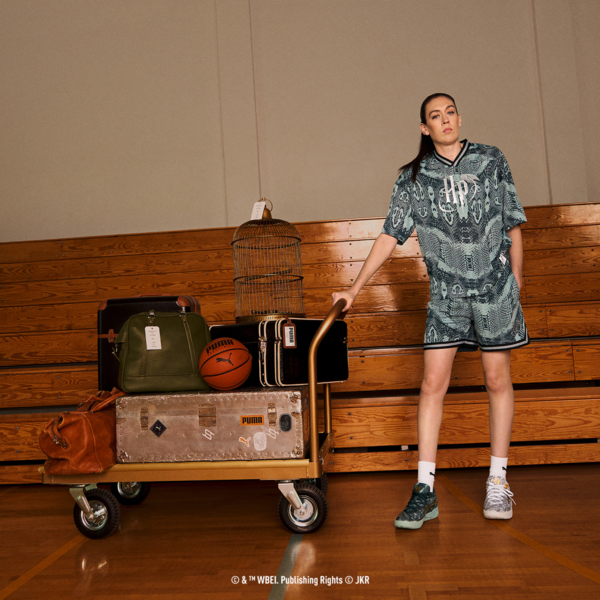 PUMA HOOPS x HARRY POTTER™ Jersey Women, Green Terrain-AOP, large-MEX
