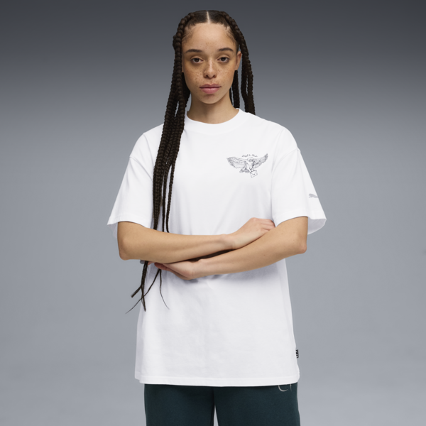 PUMA HOOPS x HARRY POTTER™ Tee Women, PUMA White, large-MEX