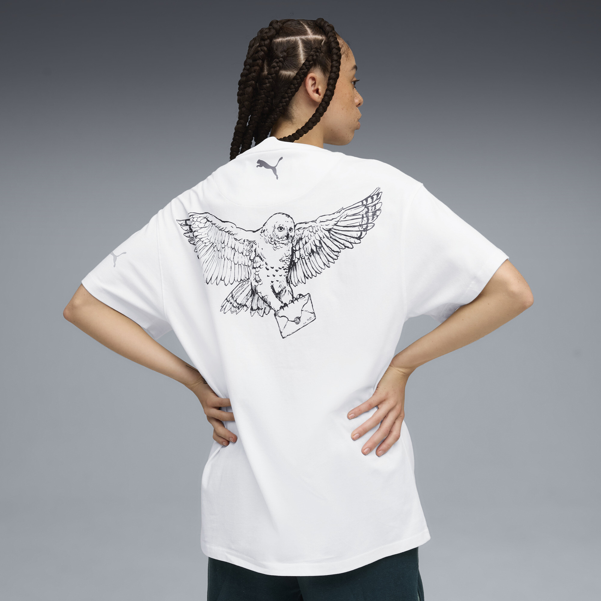 PUMA HOOPS x HARRY POTTERâ¢ T-shirt voor Dames, Wit, Maat S thumbnail 5