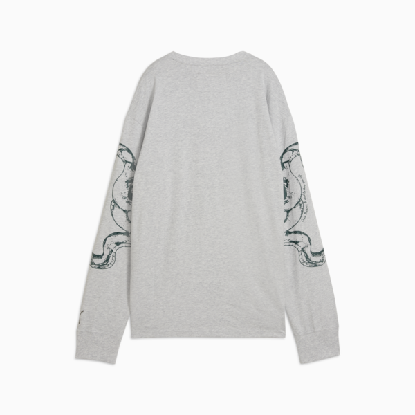 PUMA HOOPS x HARRY POTTER™ Longsleeve Tee Women, Light Gray Heather, large-MEX