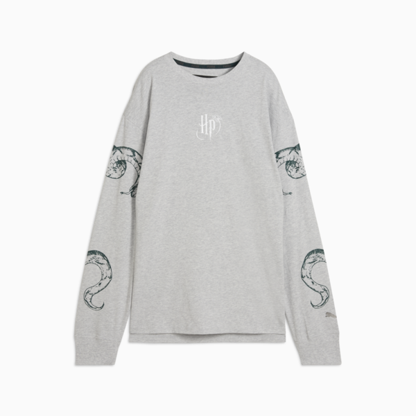 PUMA HOOPS x HARRY POTTER™ Longsleeve Tee Women, Light Gray Heather, large-MEX