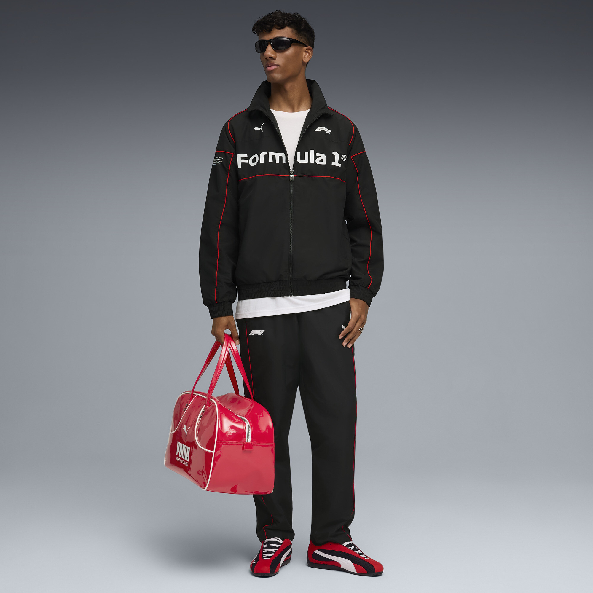 PUMA F1Â® SDS2.0 geweven jack voor Heren, Zwart, Maat L thumbnail 6