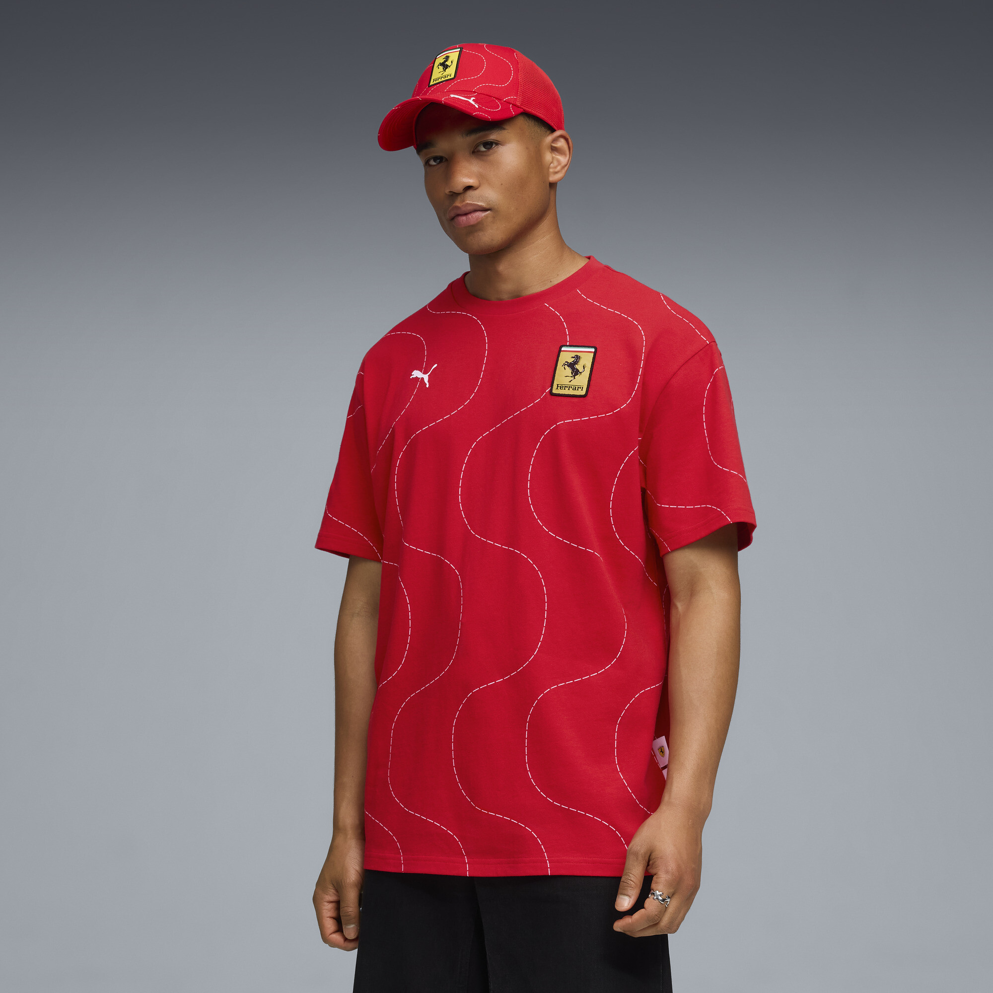 Puma Scuderia Ferrari Hp Monza T-shirt Men In Red