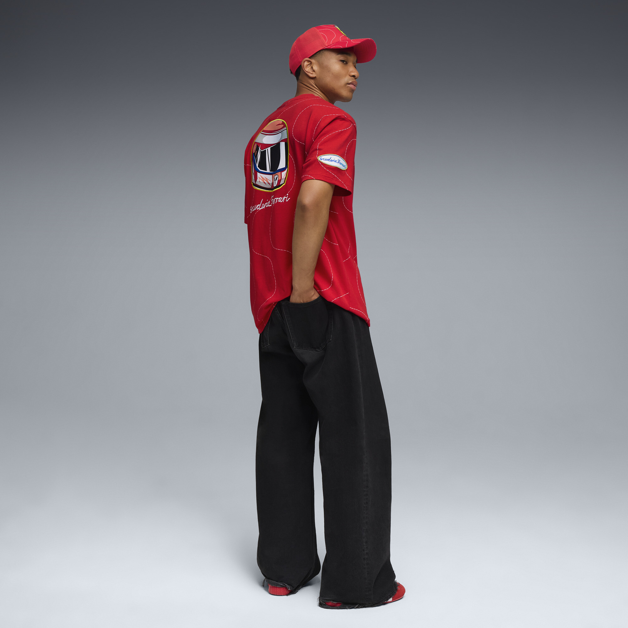 PUMA Scuderia Ferrari HP Monza T-shirt voor Heren, Rood, Maat XS thumbnail 4