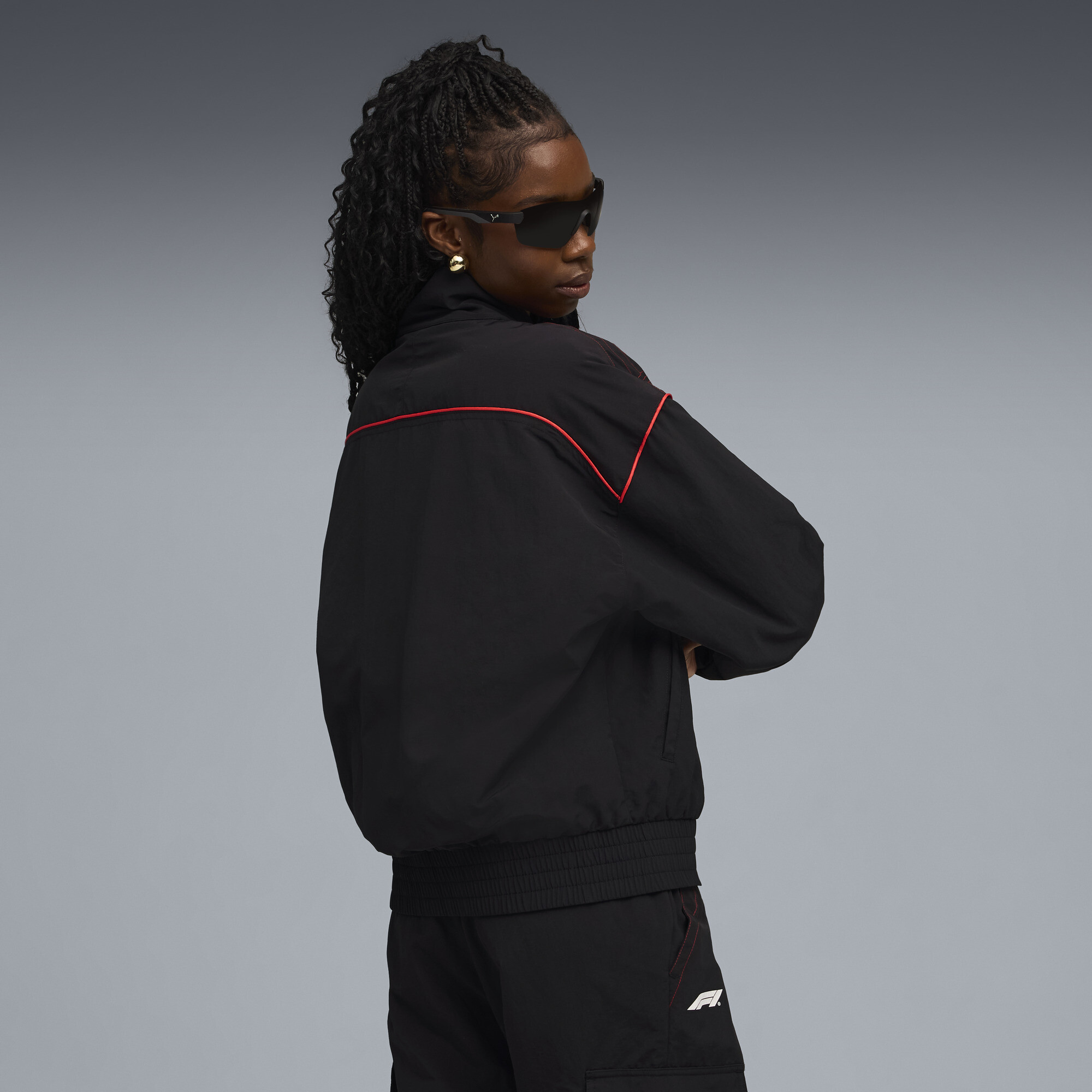 PUMA F1Â® Lifestyle Racing jack voor Dames, Zwart, Maat S thumbnail 5