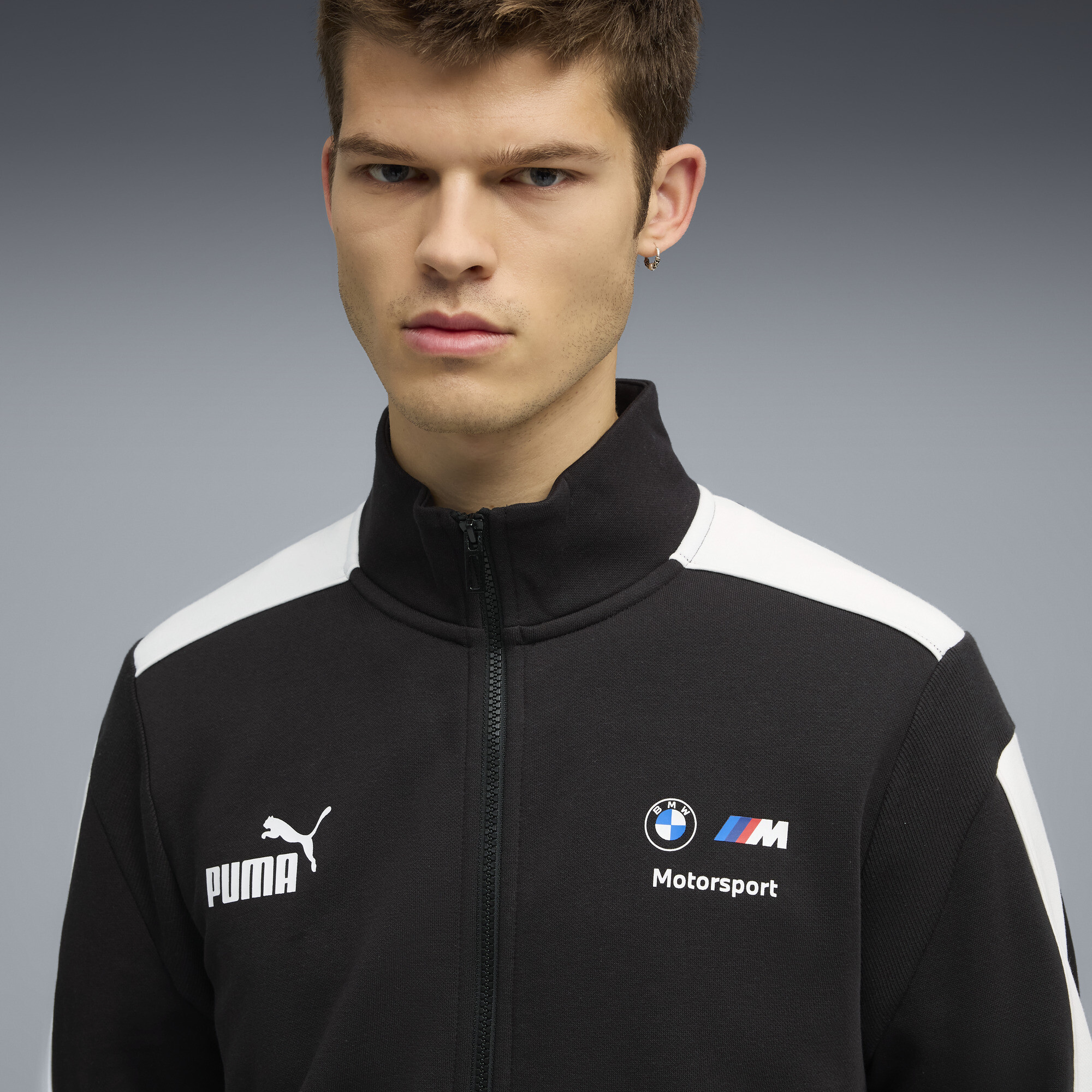 PUMA BMW M Motorsport MT7 trainingsjack voor Heren, Zwart, Maat XS thumbnail 7