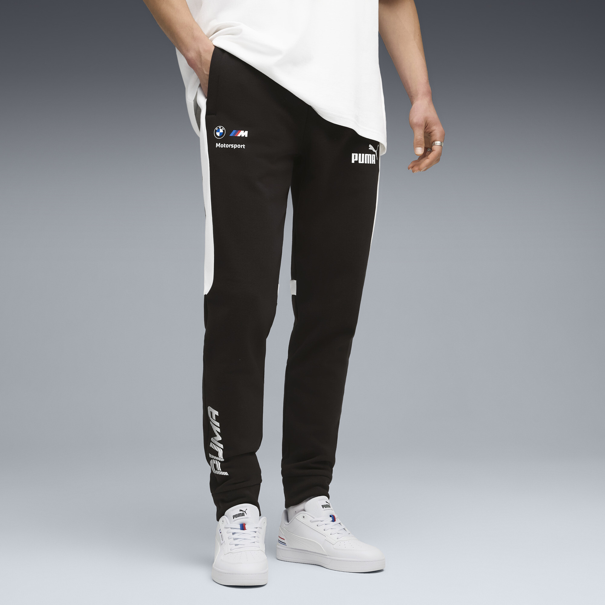 PUMA BMW M Motorsport MT7+ sweatpant voor Heren, Zwart, Maat XL thumbnail 4