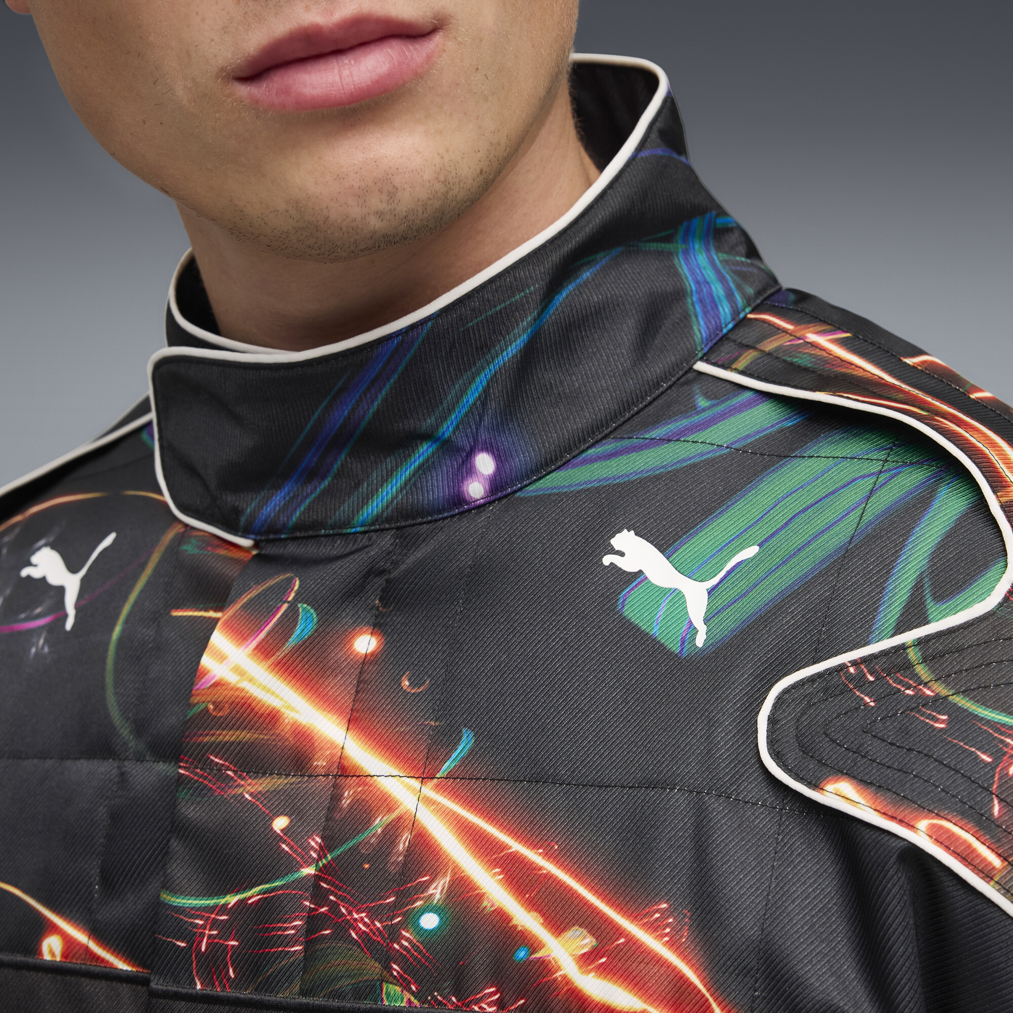 PUMA x BMW M Motorsport Cao Fei racerjack voor Heren, Zwart, Maat XL thumbnail 4