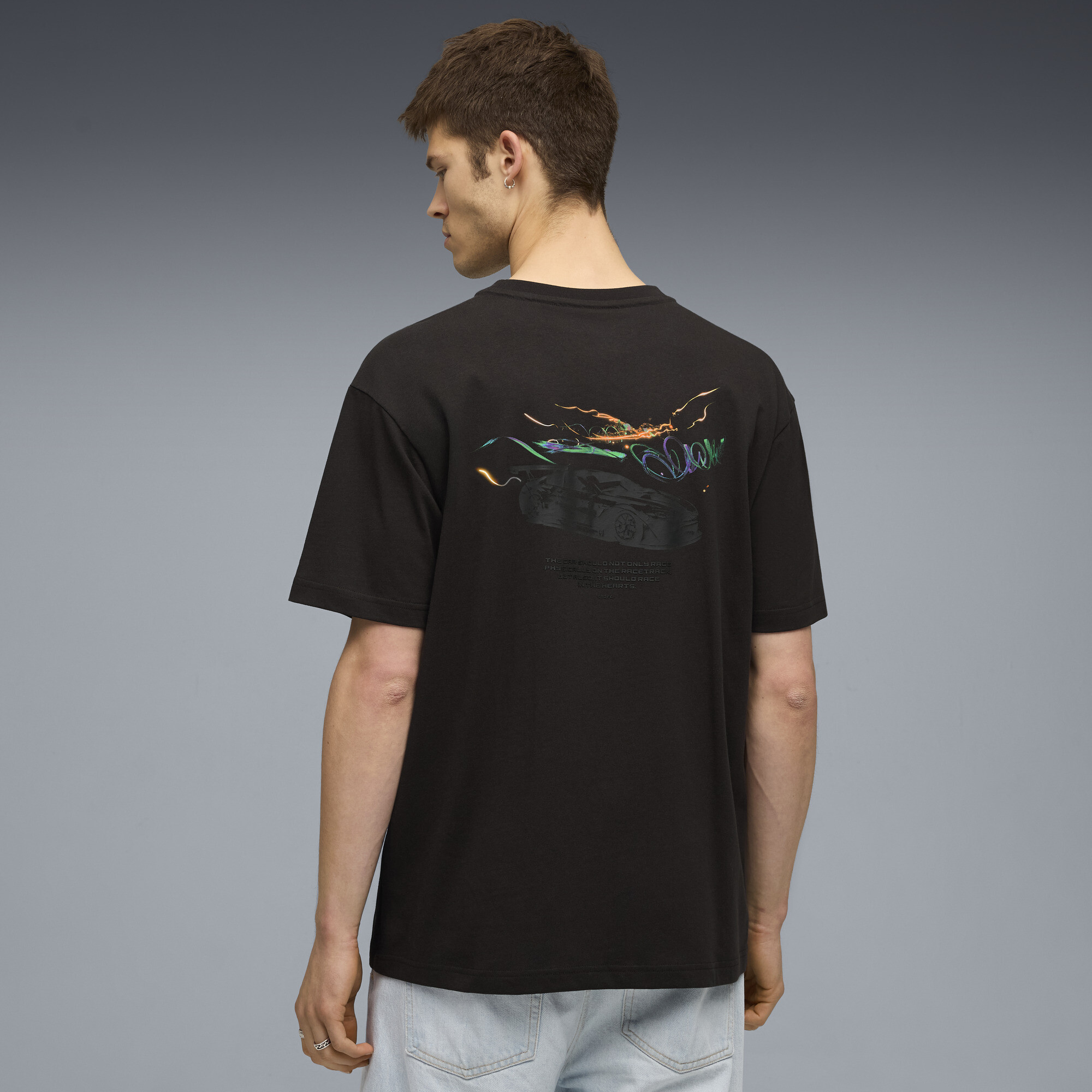 PUMA x BMW M Motorsport Cao Fei Racer T-shirt voor Heren, Zwart, Maat S thumbnail 5