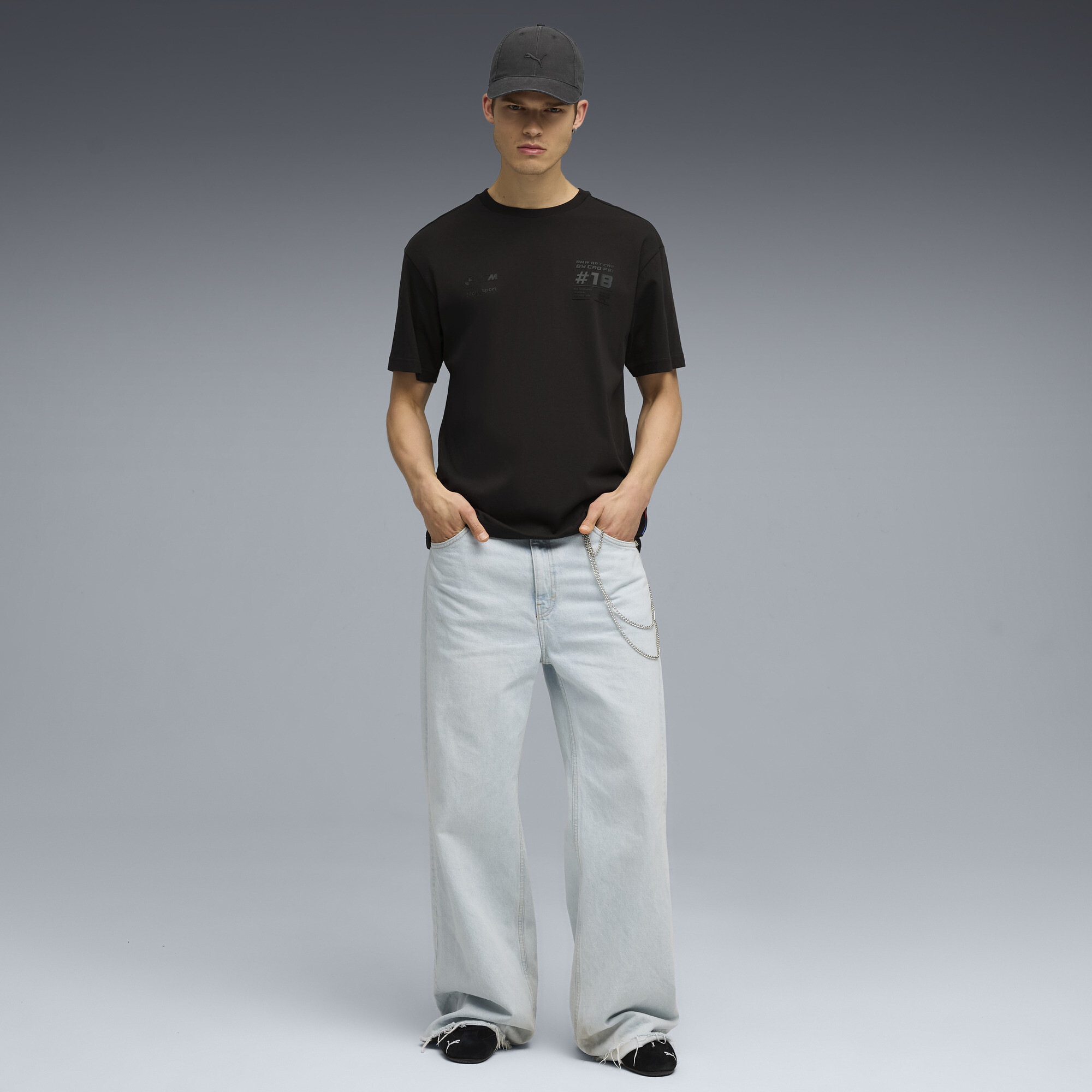 PUMA x BMW M Motorsport Cao Fei Racer T-shirt voor Heren, Zwart, Maat S thumbnail 4