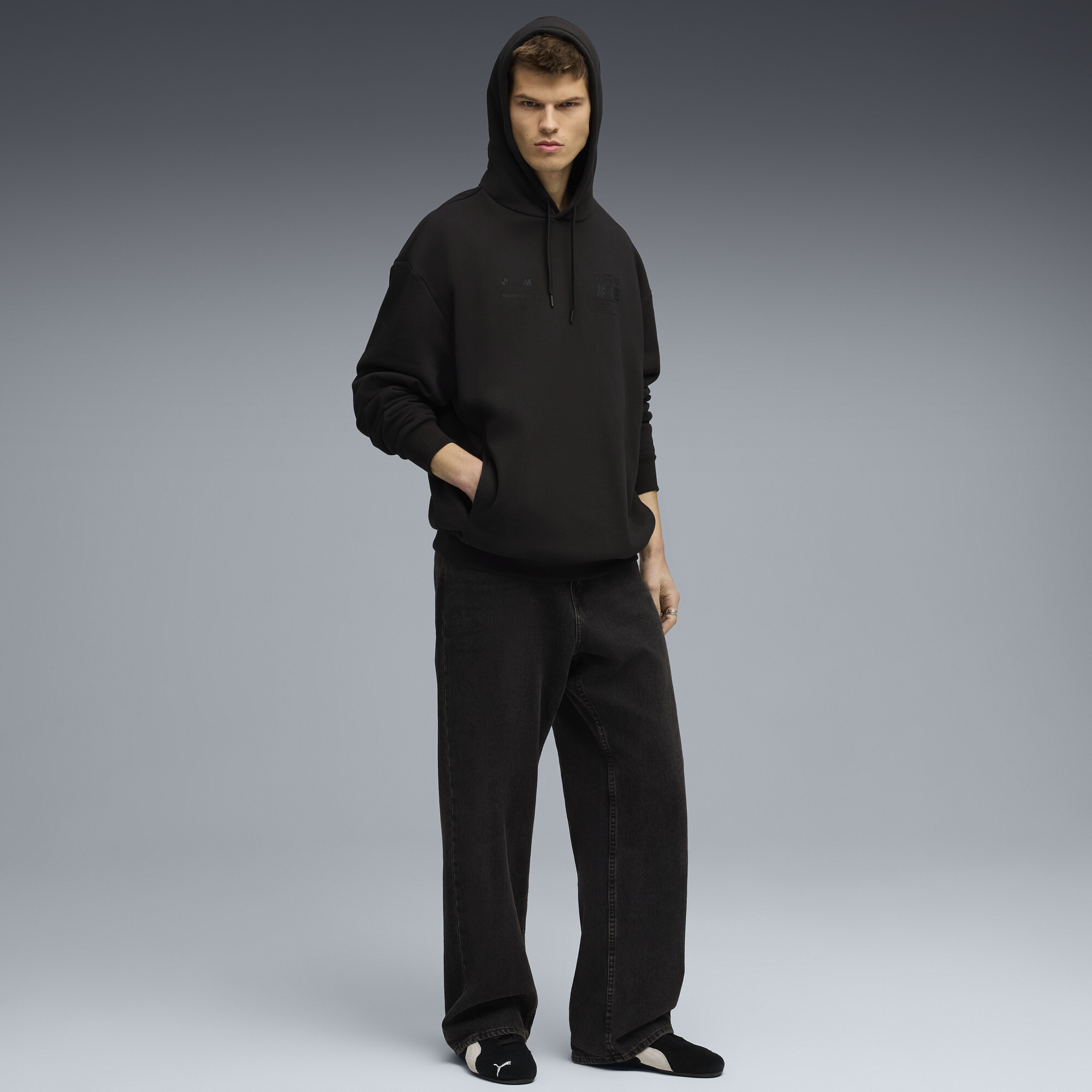 PUMA x BMW M Motorsport Cao Fei racerhoodie voor Heren, Zwart, Maat S thumbnail 4