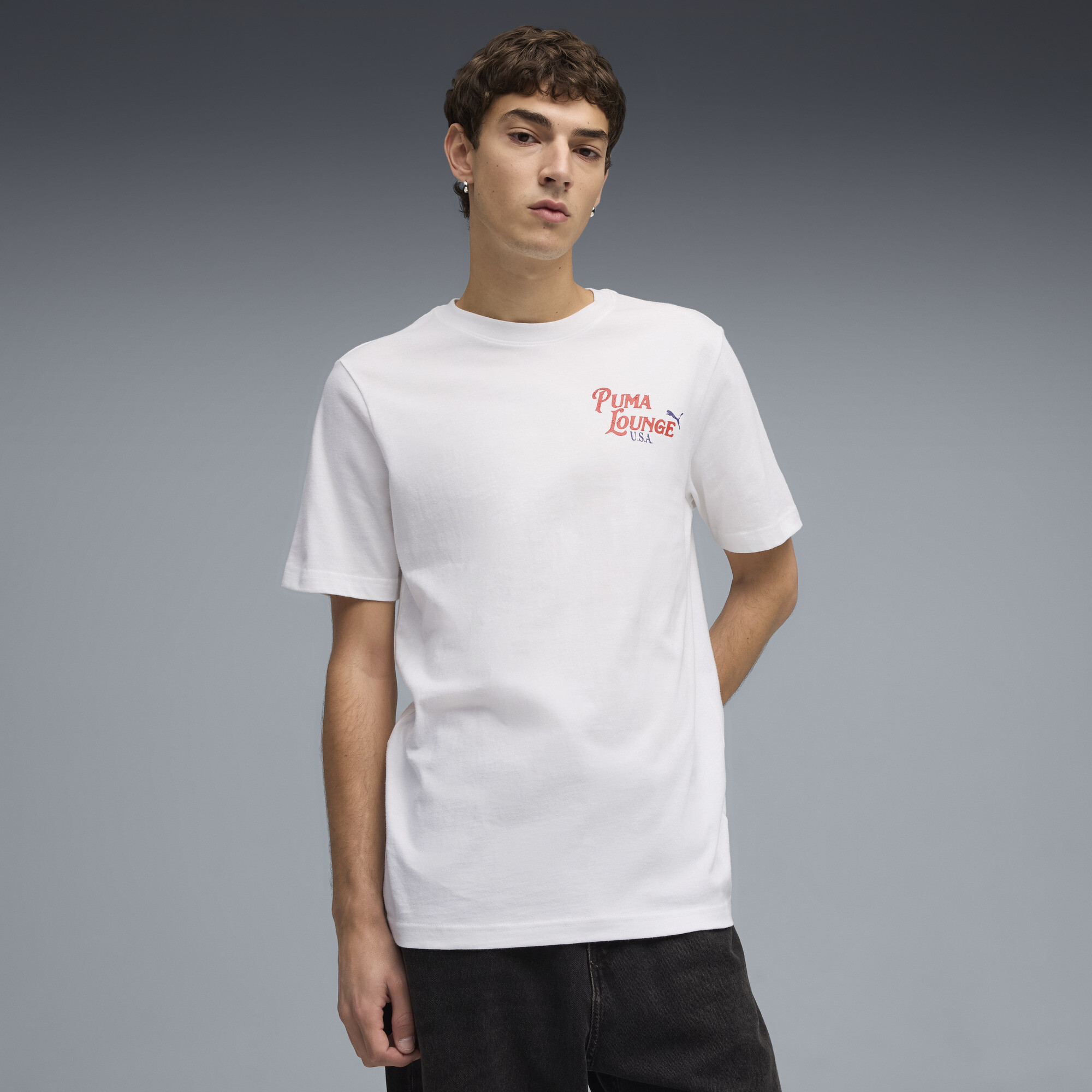 PUMA Las Vegas Graphics Men's T-Shirt in White, Size XXL