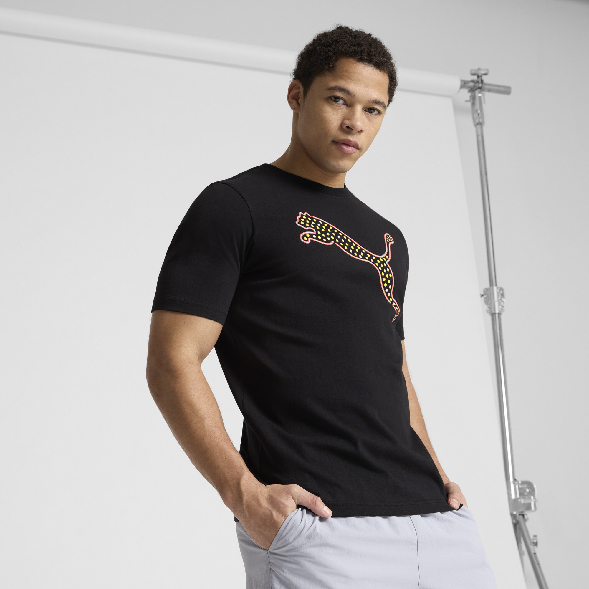 Puma Graphics Nyc  Cat T-shirt In Black