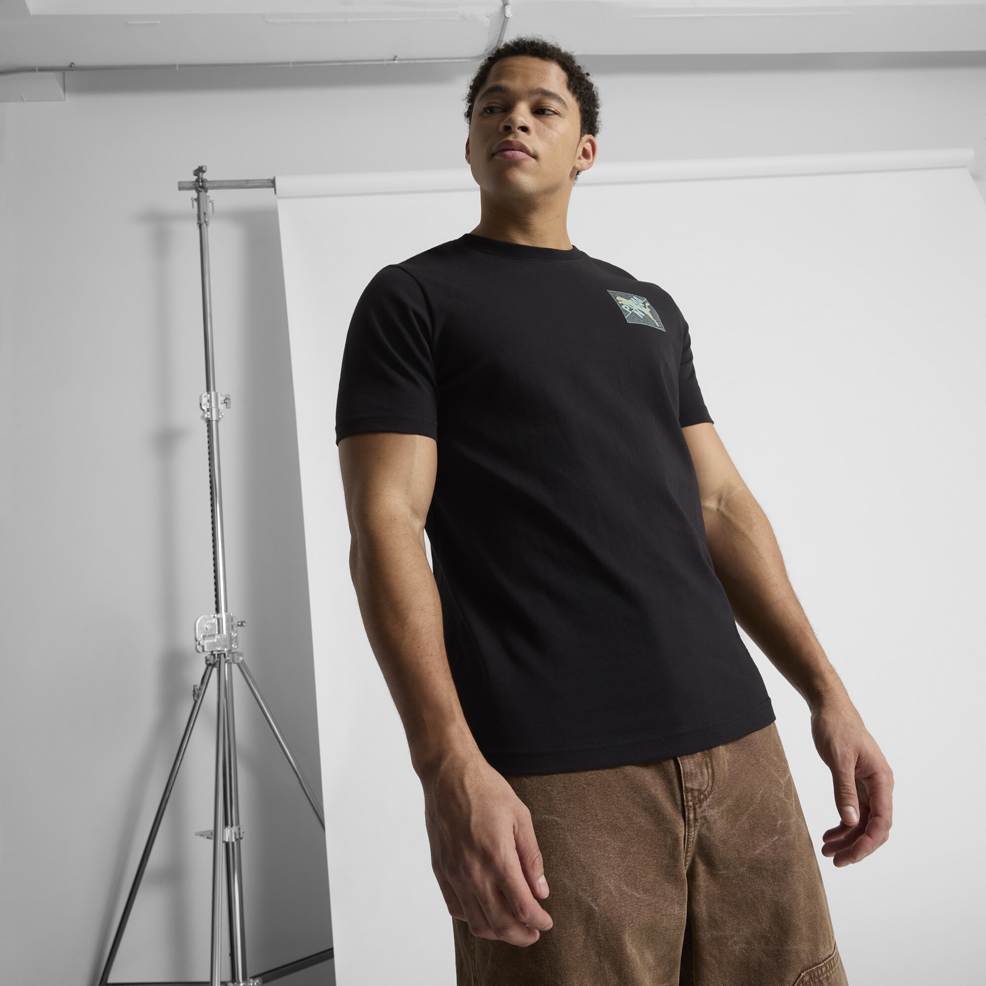 Puma Graphics Nyc Matchbook T-shirt In Black