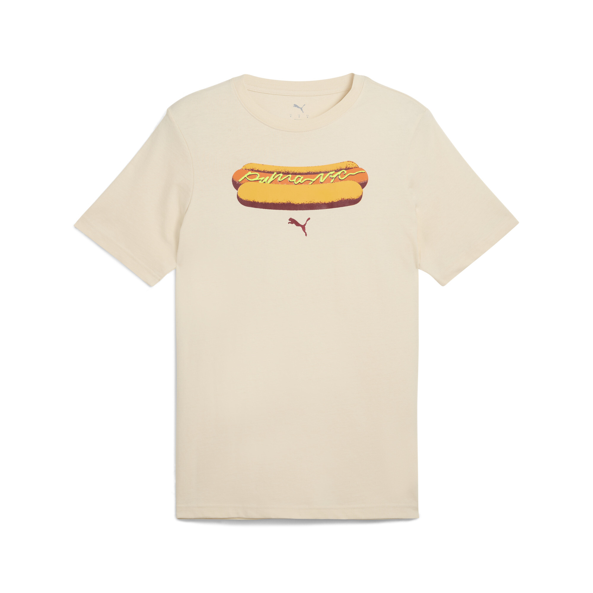 Puma Graphics Nyc Hot Dog T-shirt In Neutral