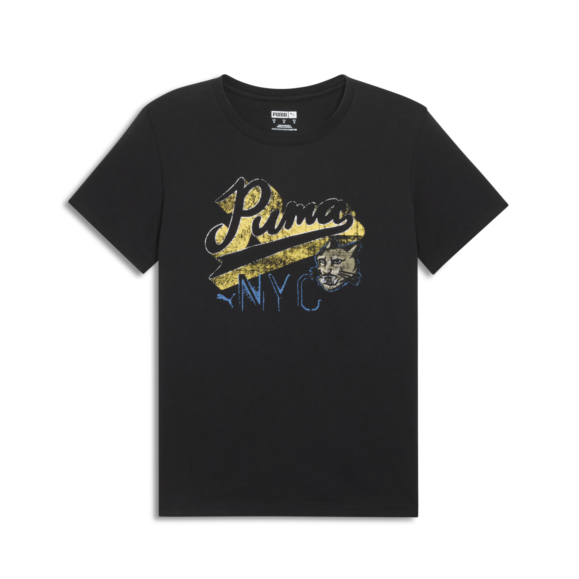 Puma Graphics Nyc Remix Women's T-shirt In Black
