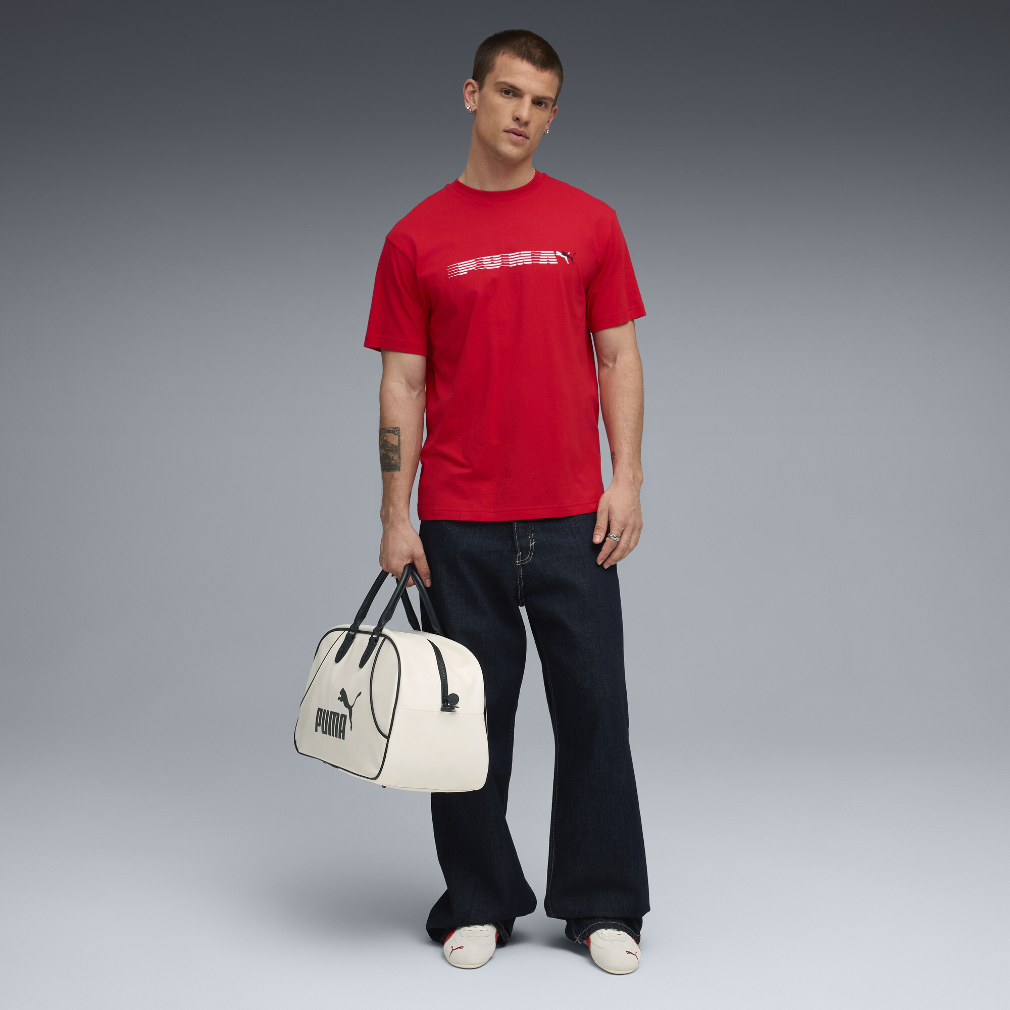 PUMA Graphic Relaxed T-shirt voor Heren, Rood, Maat L thumbnail 4