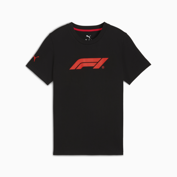 F1® Essentials Tee Kids, PUMA Black, large-MEX
