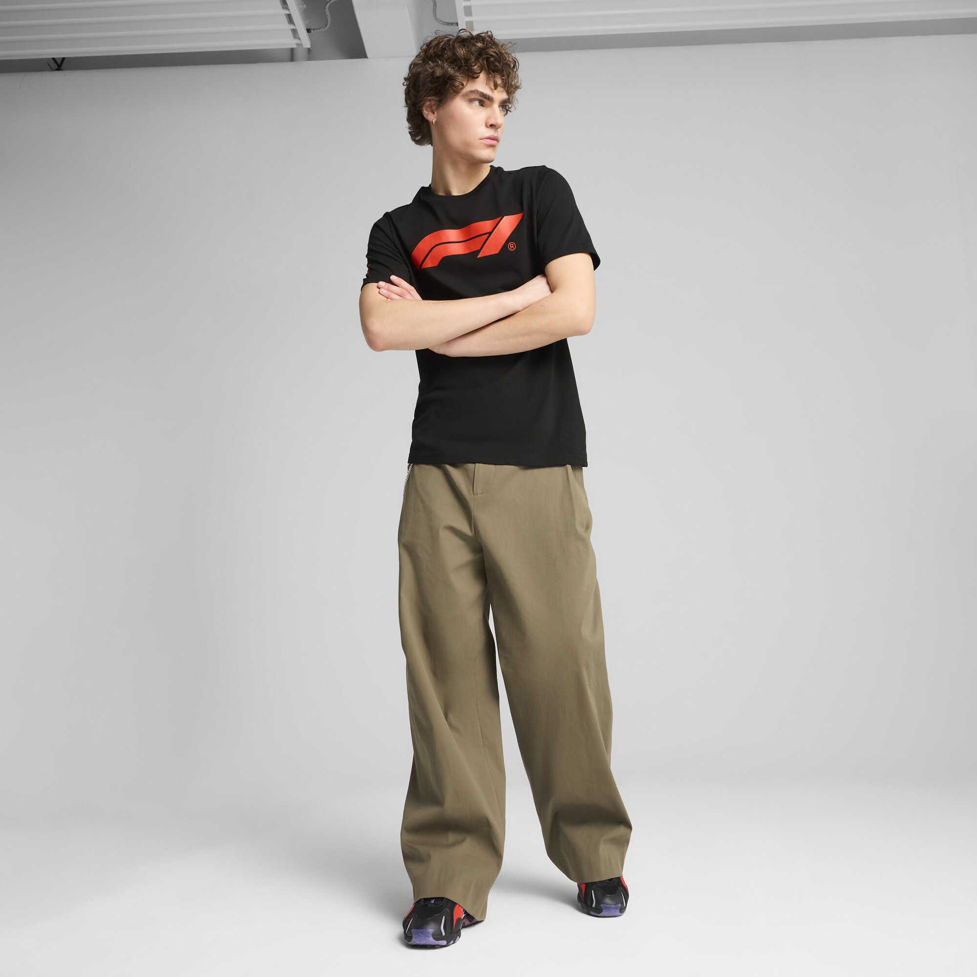 PUMA F1Â® Essentials Logo T-shirt voor Heren, Zwart, Maat 4XL thumbnail 4